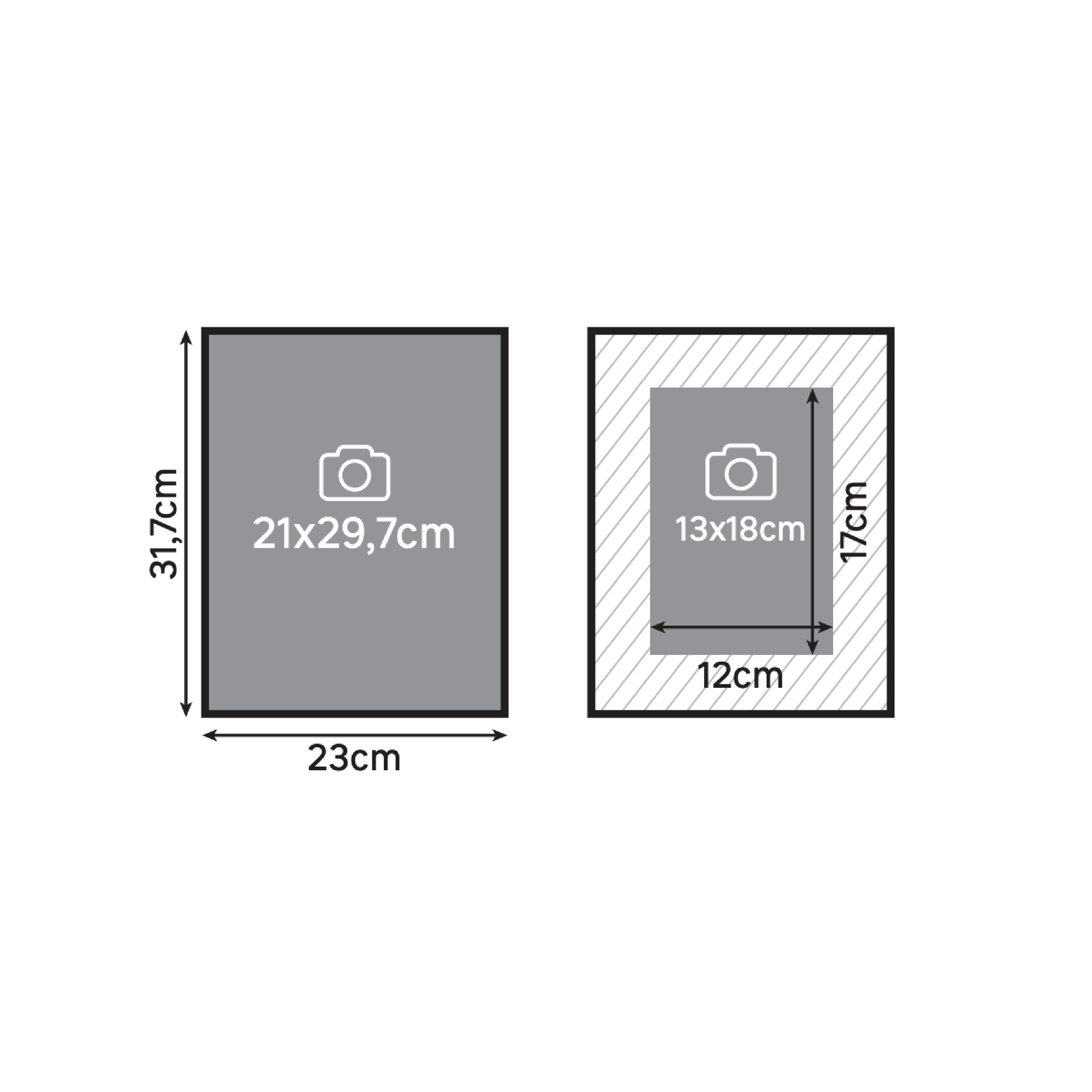 Marco con Passepartout Milo nogal INSPIRE 21x29.7cm - 2