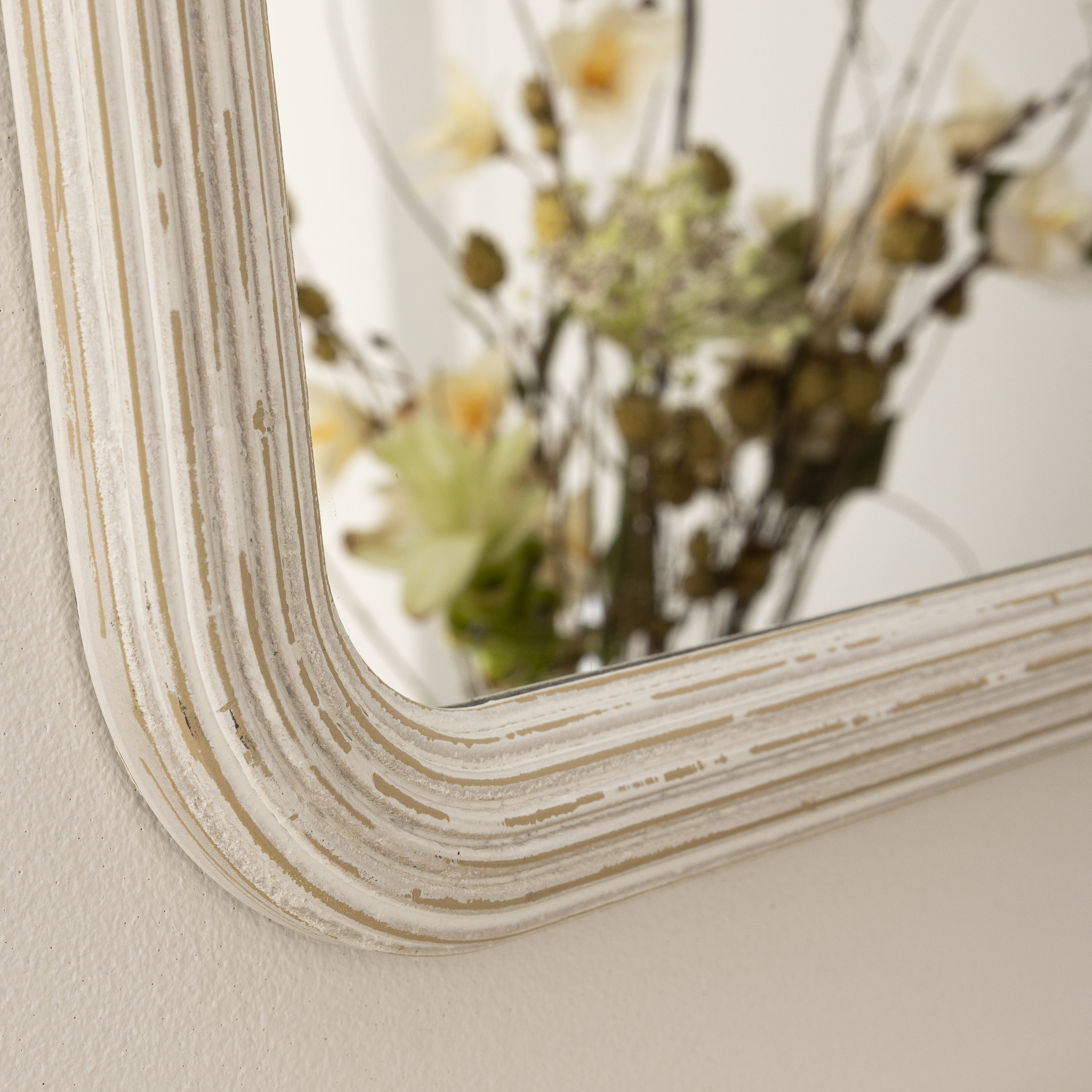 Lustro Charm Used białe 60 x 80 cm Inspire - 21