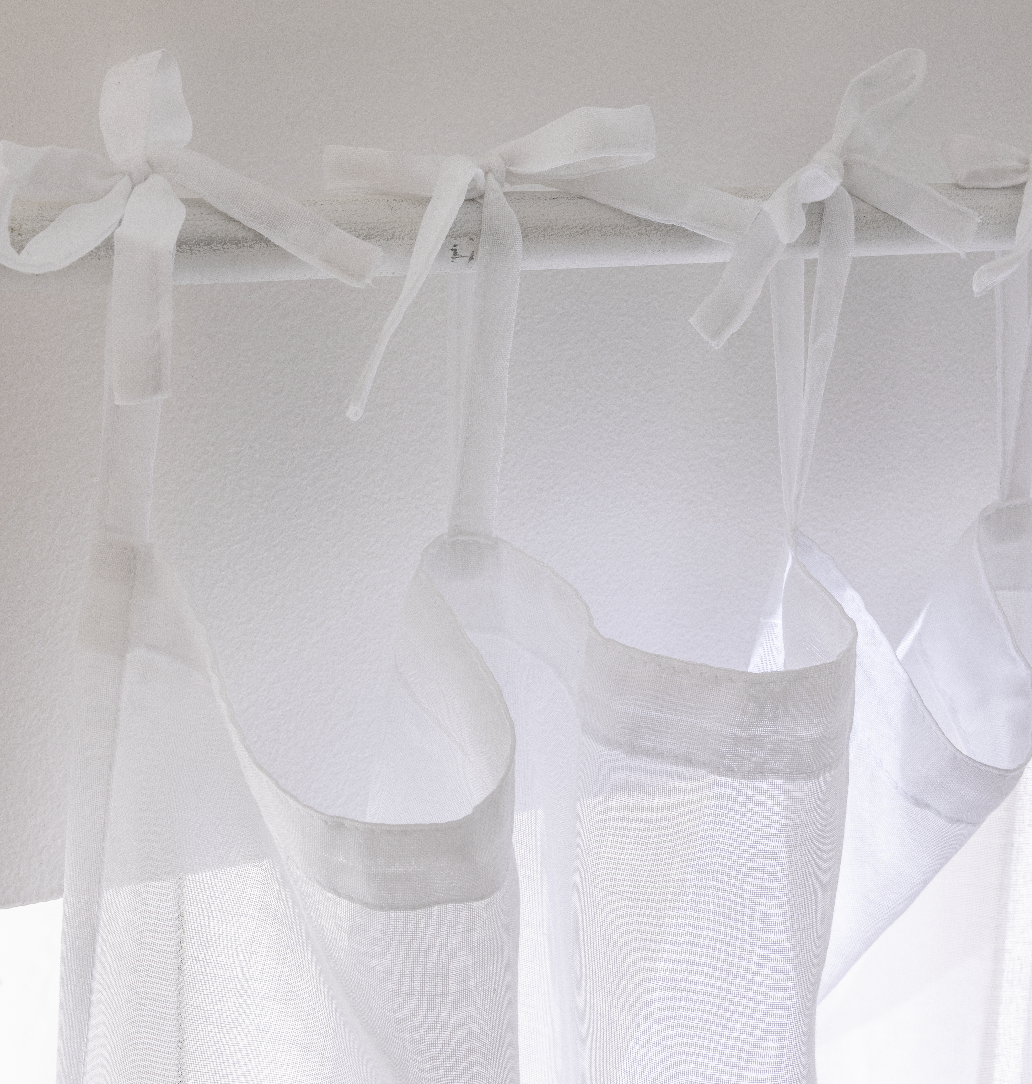 Tenda INSPIRE Deryl bianco, lacci 140x280 cm - 6