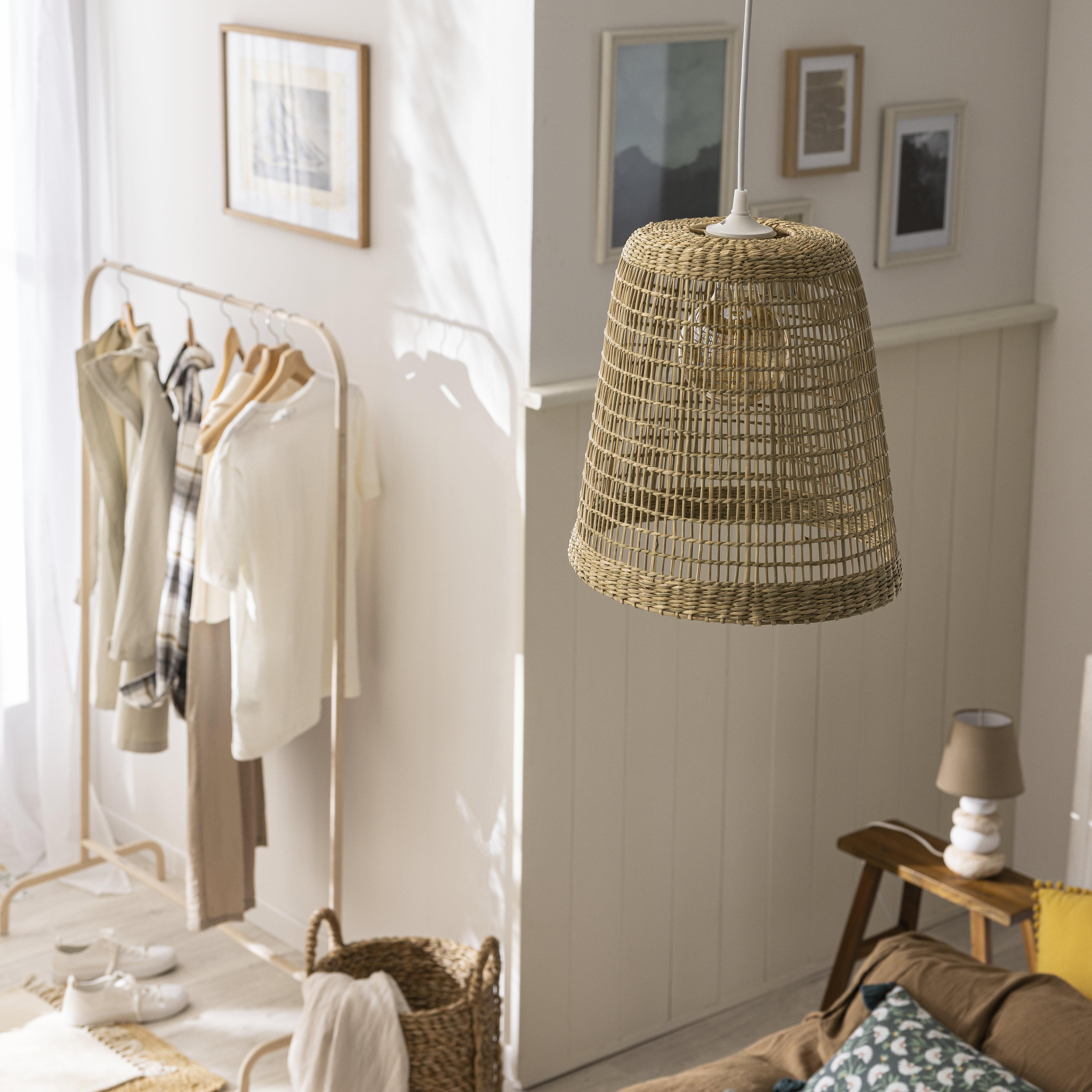 Lampa stołowa Navala beżowa E14 36 cm Inspire - 12