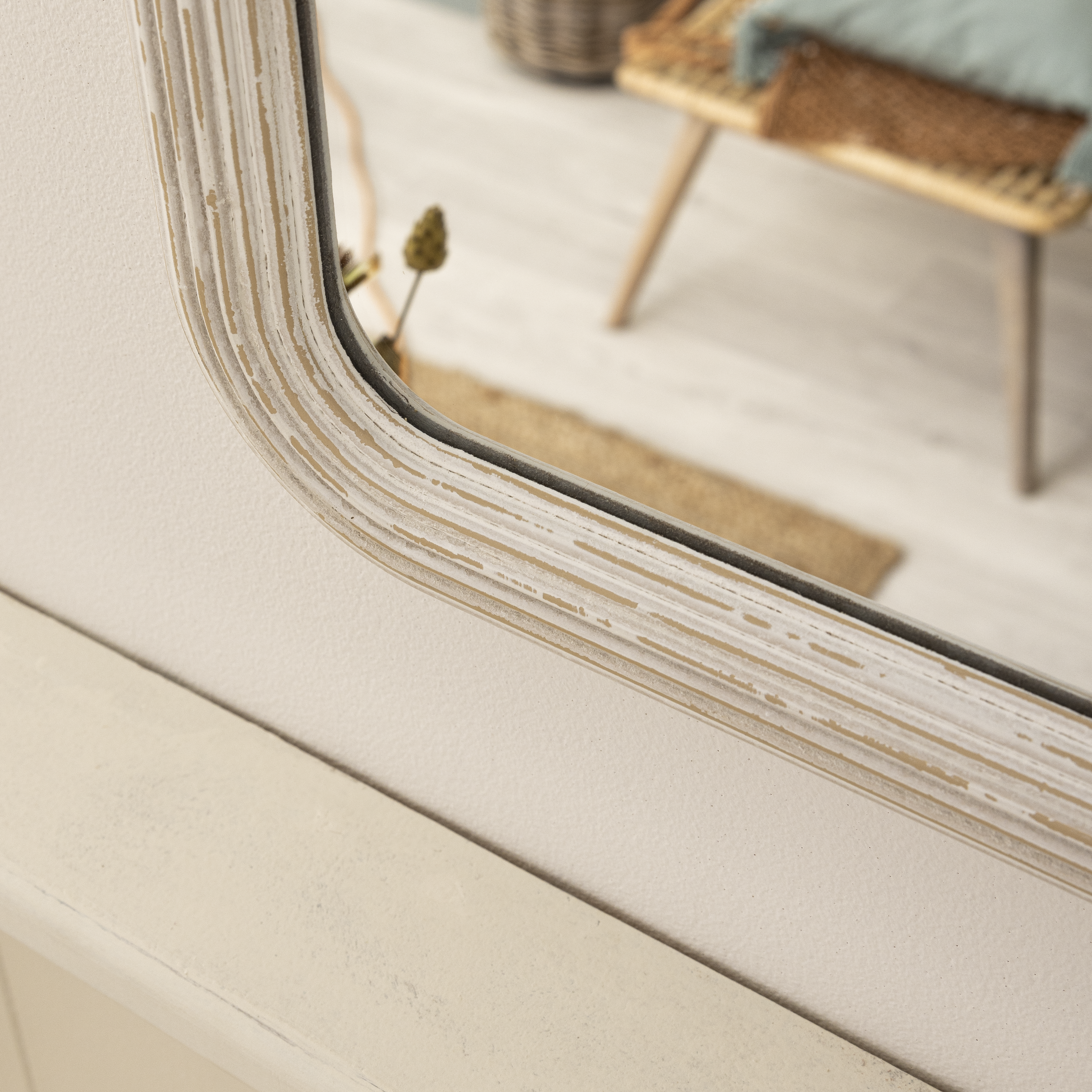 Lustro Charm Used białe 60 x 80 cm Inspire - 20