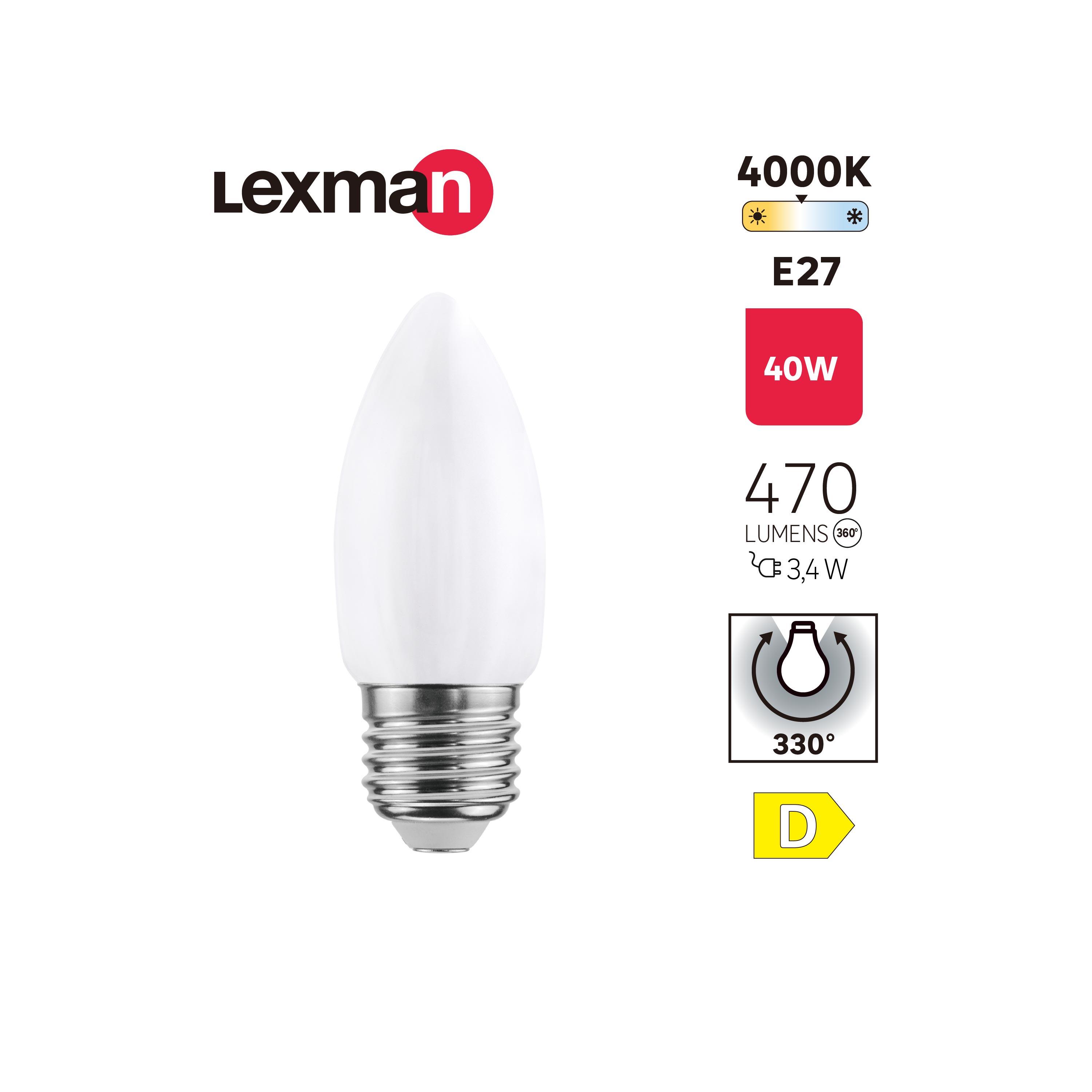 Żarówka LED E27 3.4 W 470 lm Neutralna biel Lexman - 2