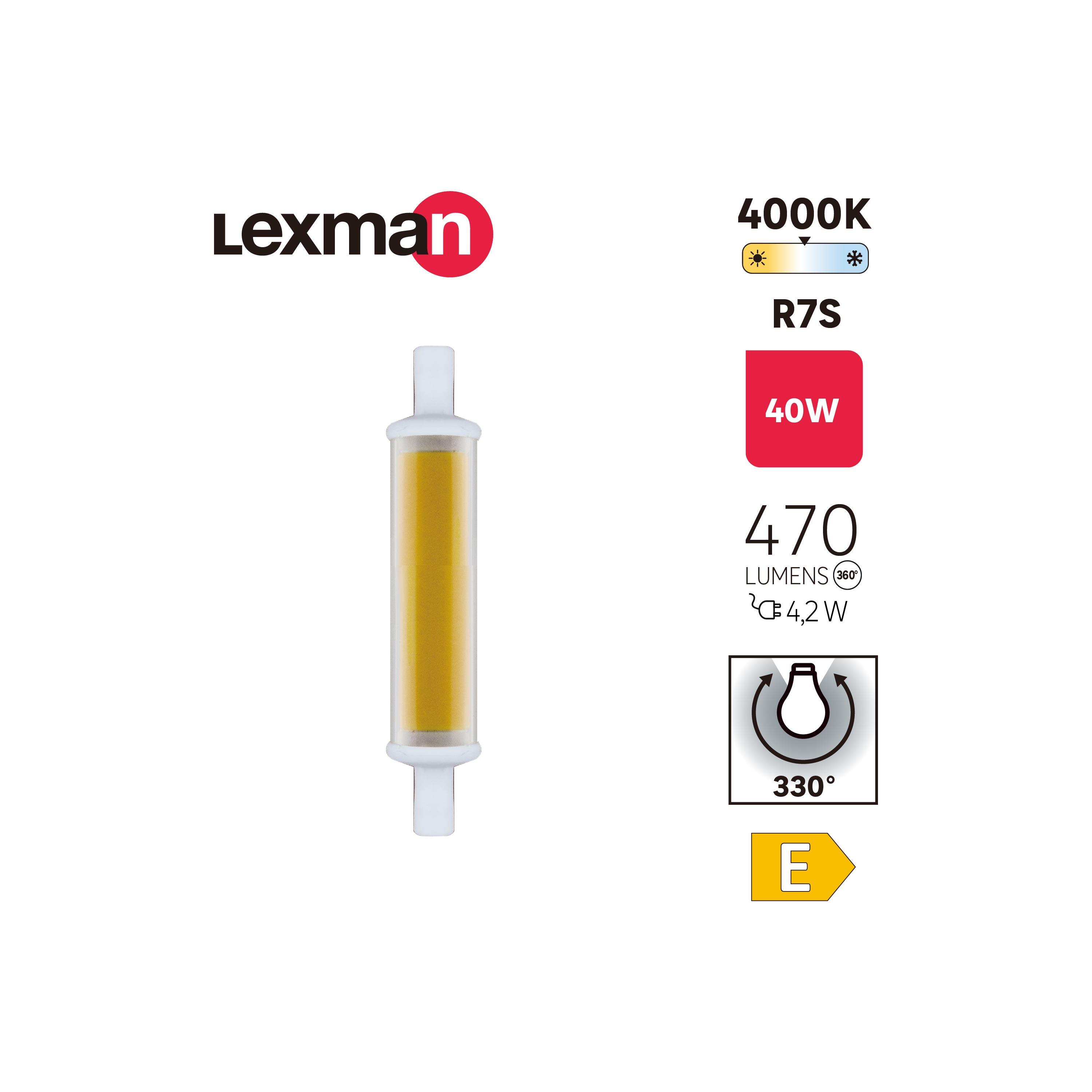 Żarówka LED R7S 4,2 W 470 lm Neutralna biel Lexman - 4