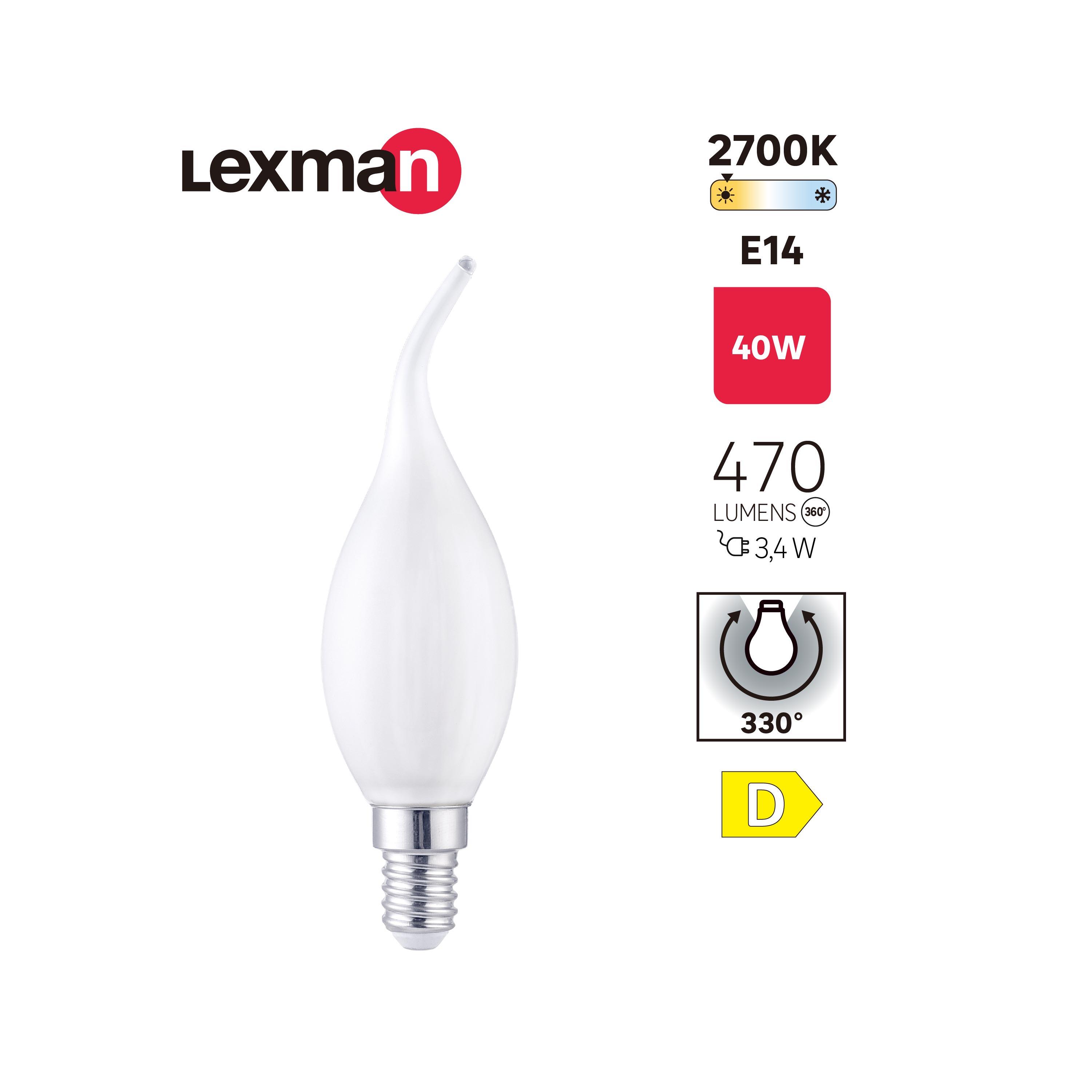 Żarówka LED E14 3,4 W 470 lm Ciepła biel Lexman - 5