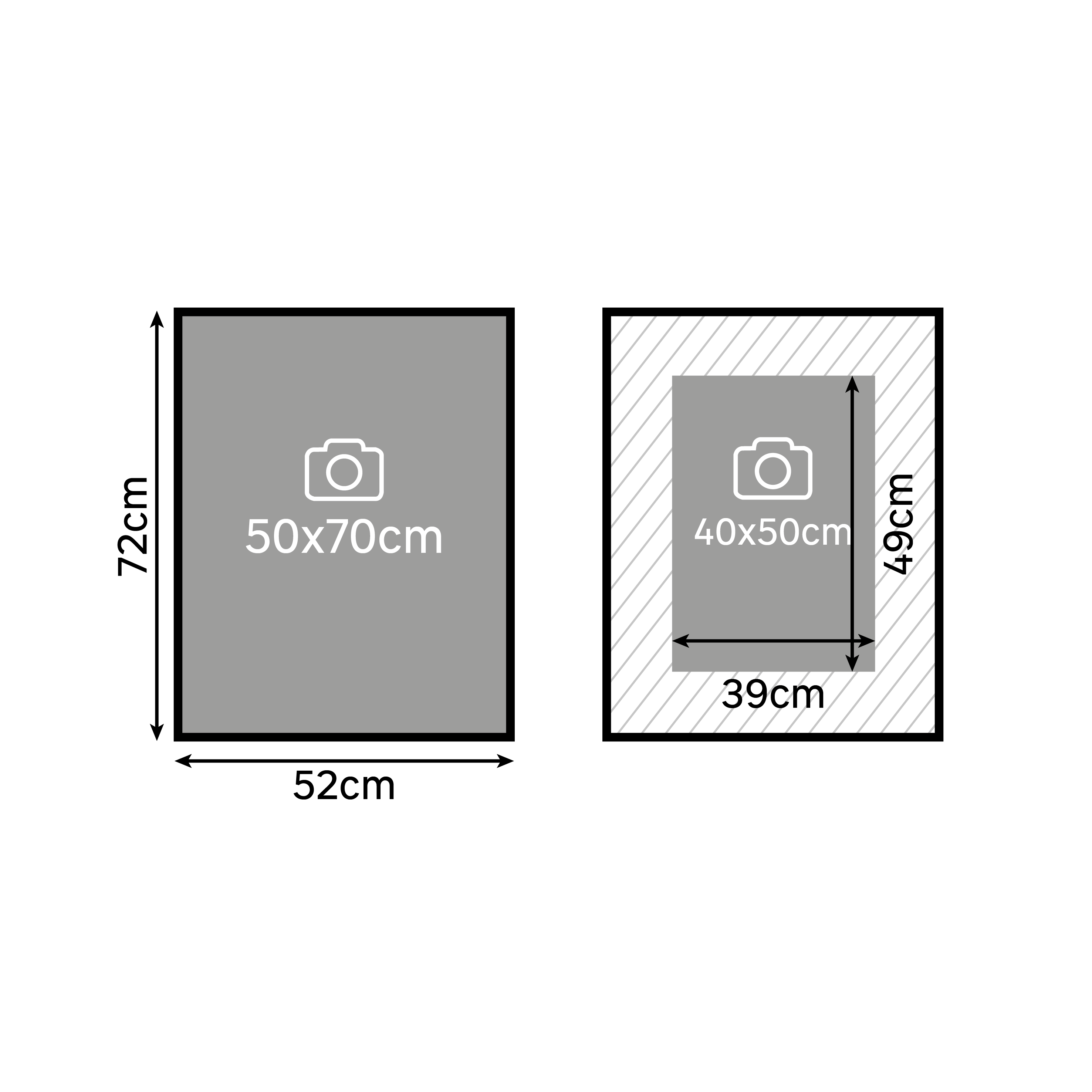 Marco con Passepartout Milo  roble INSPIRE 50x70cm - 6