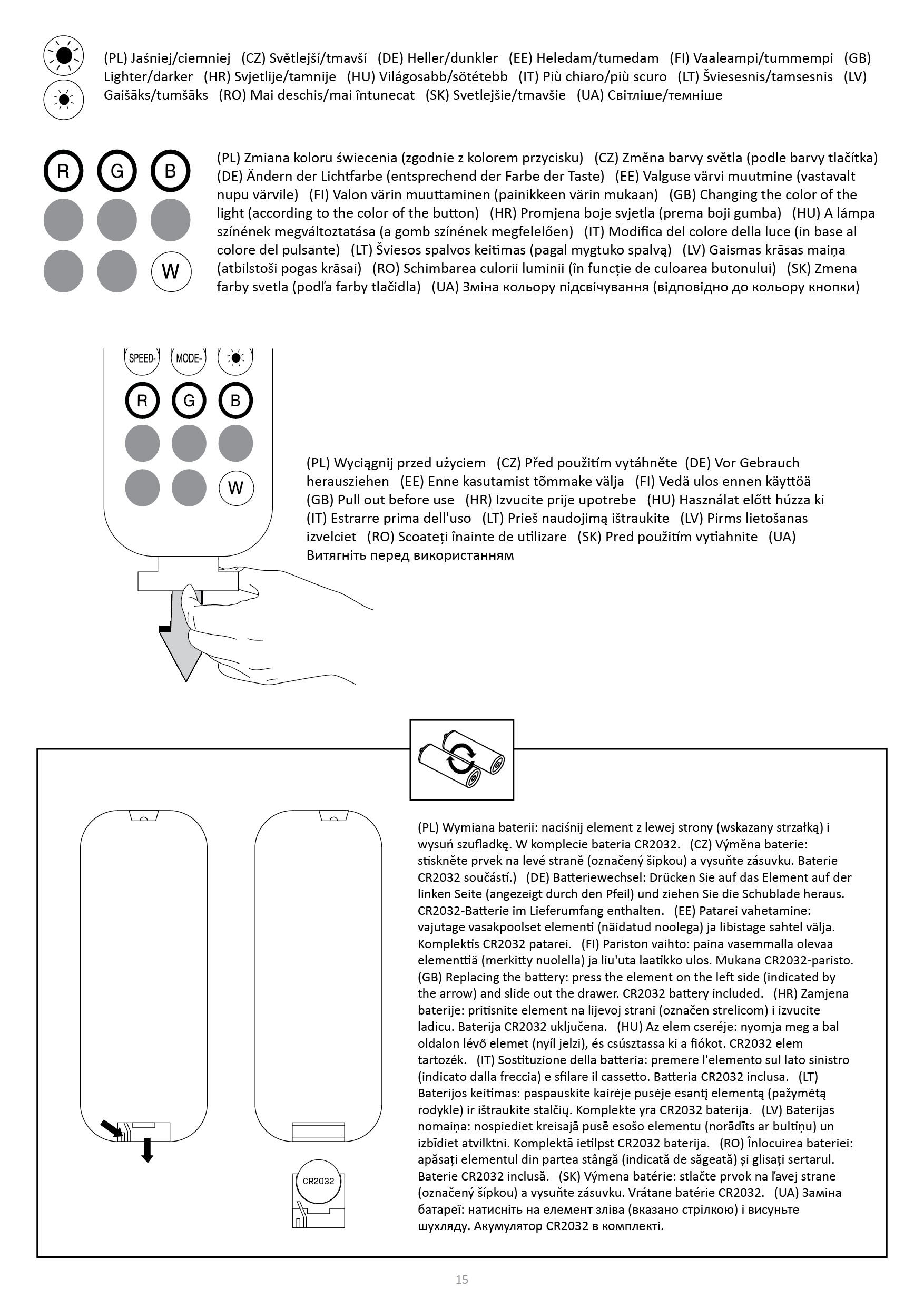 Lampa podłogowa Magical z pilotem RGBW Goldlux - 17