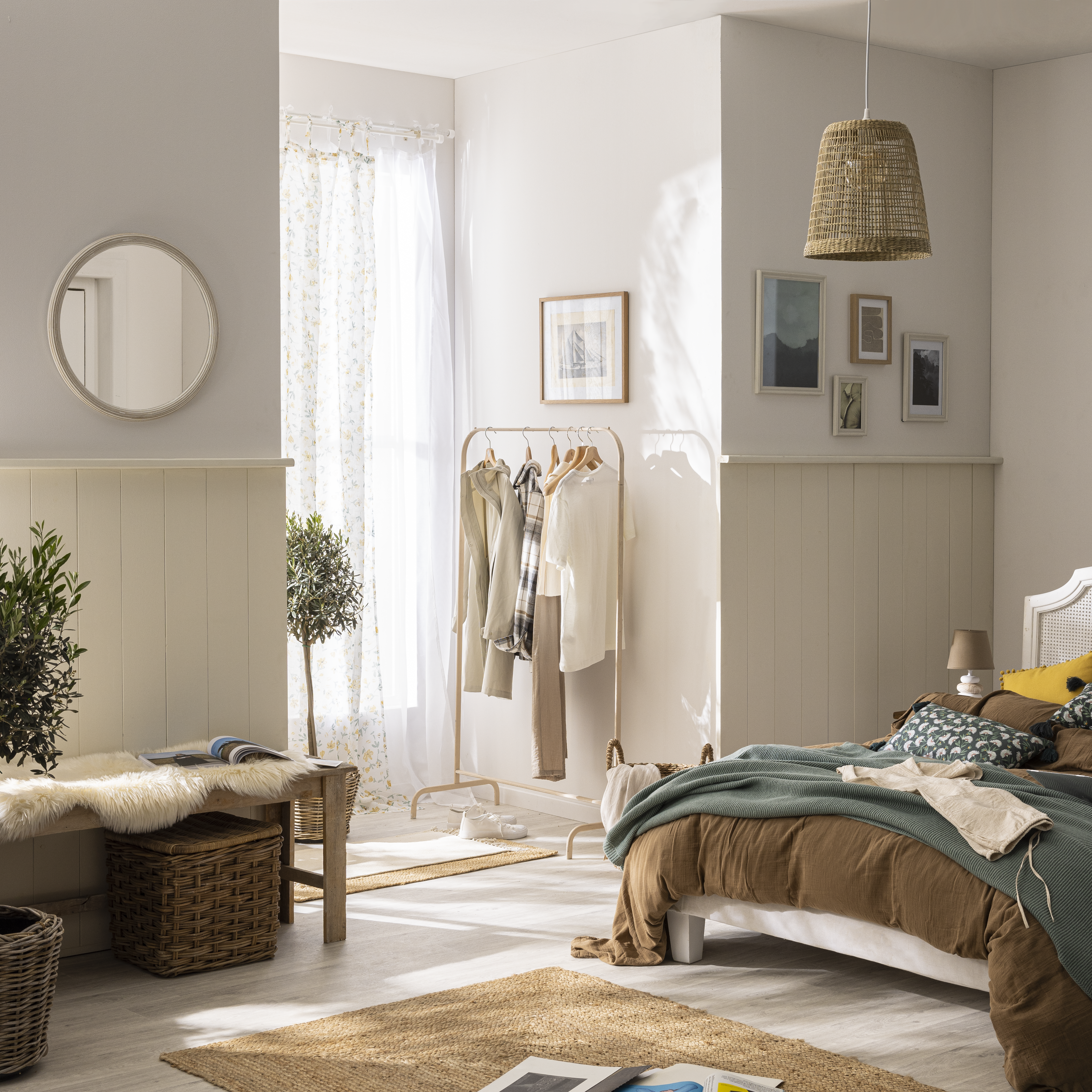 Voilage semi-transparent, Deryl, blanc H.280 x l.140 cm INSPIRE - 3