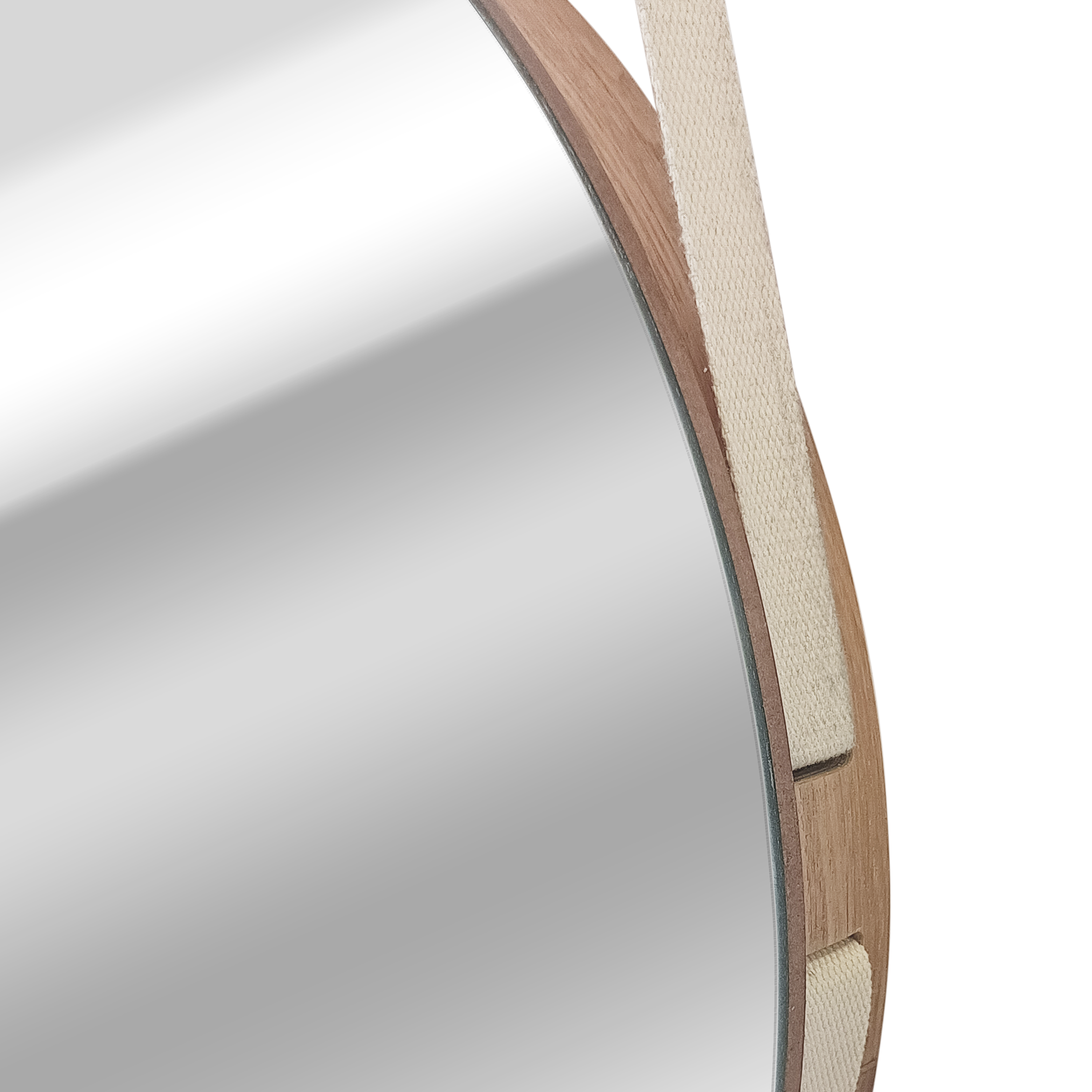 Espelho com moldura NORDIK CORD OAK 57 cm Inspire - 6