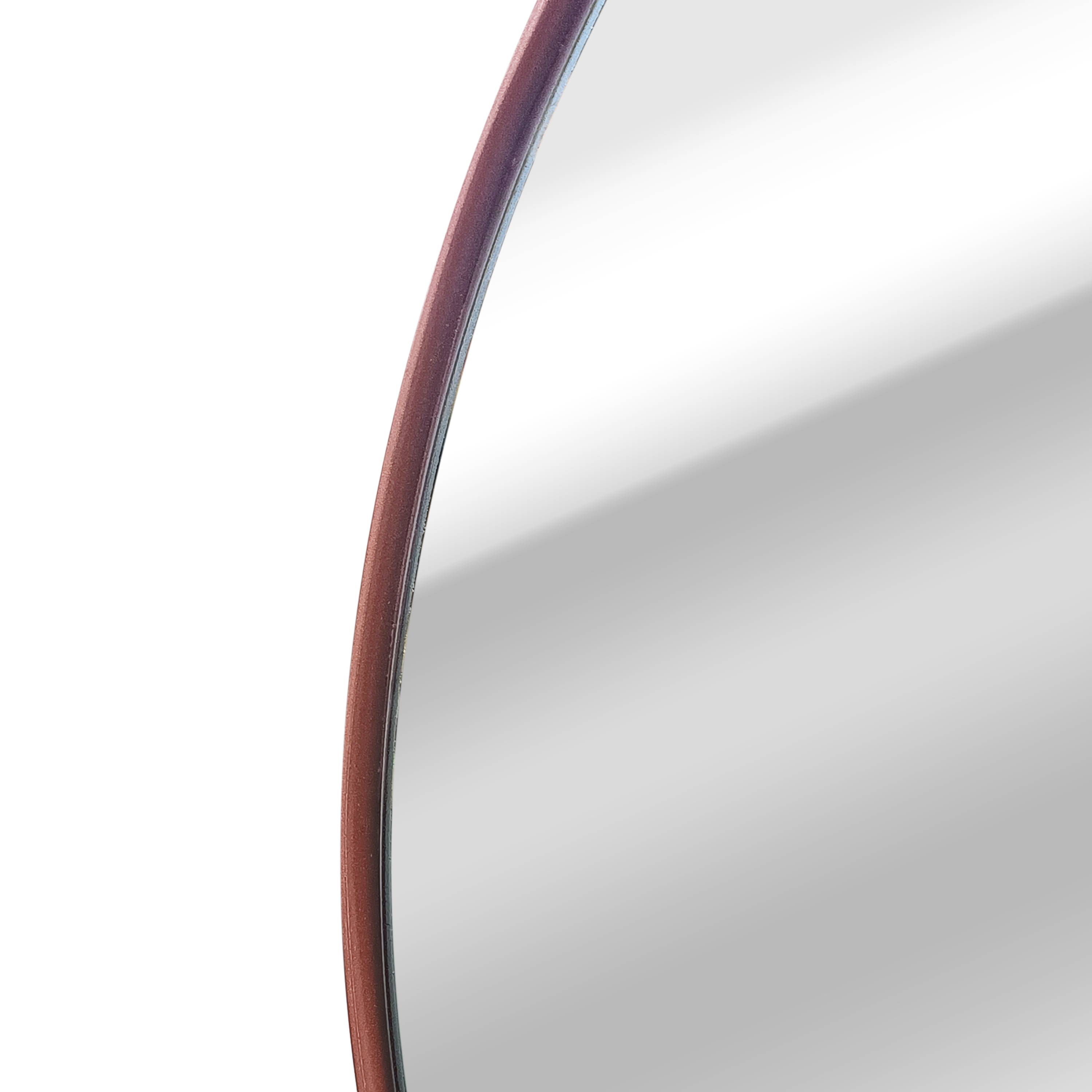 Espejo enmarcado de pared redondo Chana metal cobre brillante INSPIRE de 55 cm de diámetro - 5