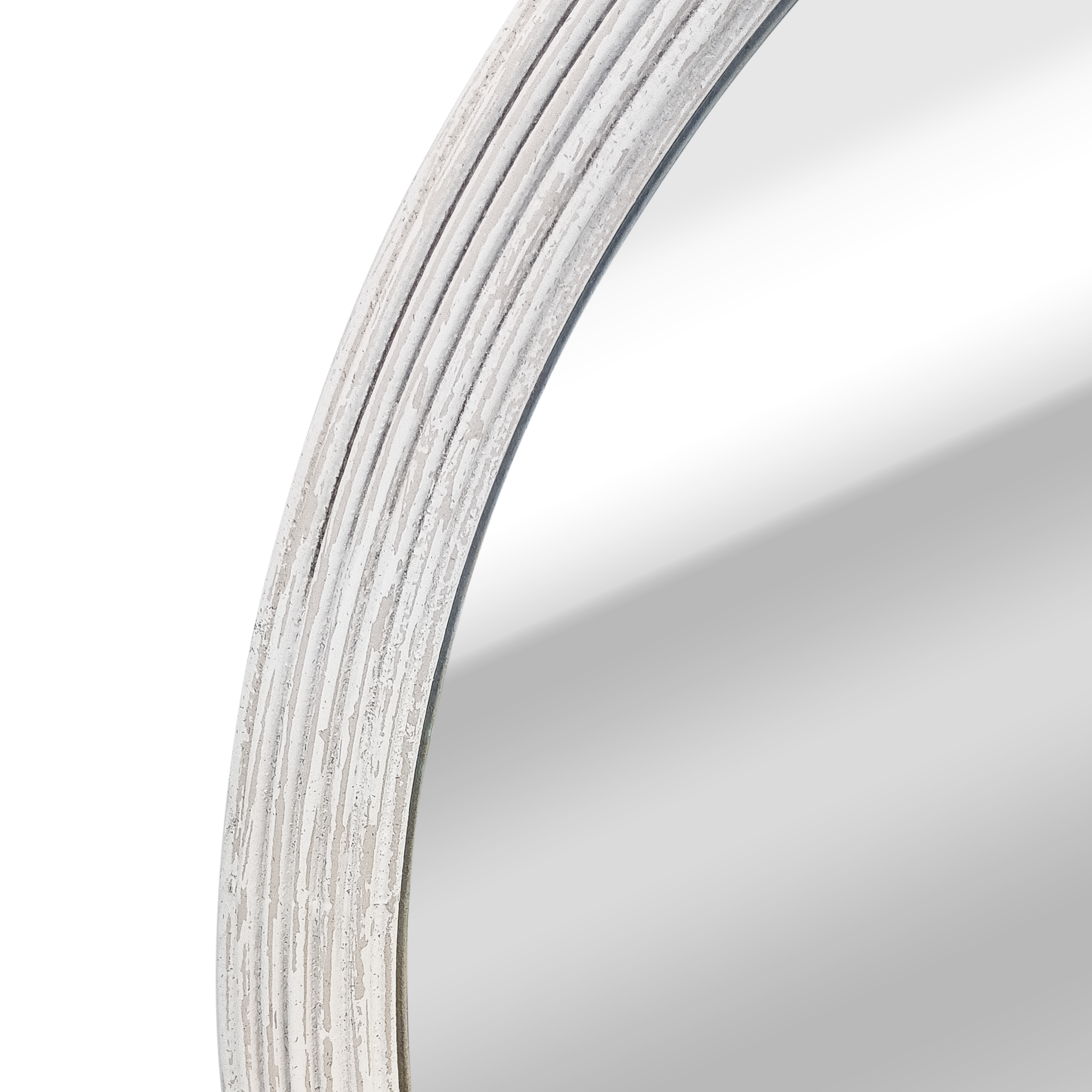 Lustro okrągłe Charm Used białe śr. 55 cm Inspire - 18