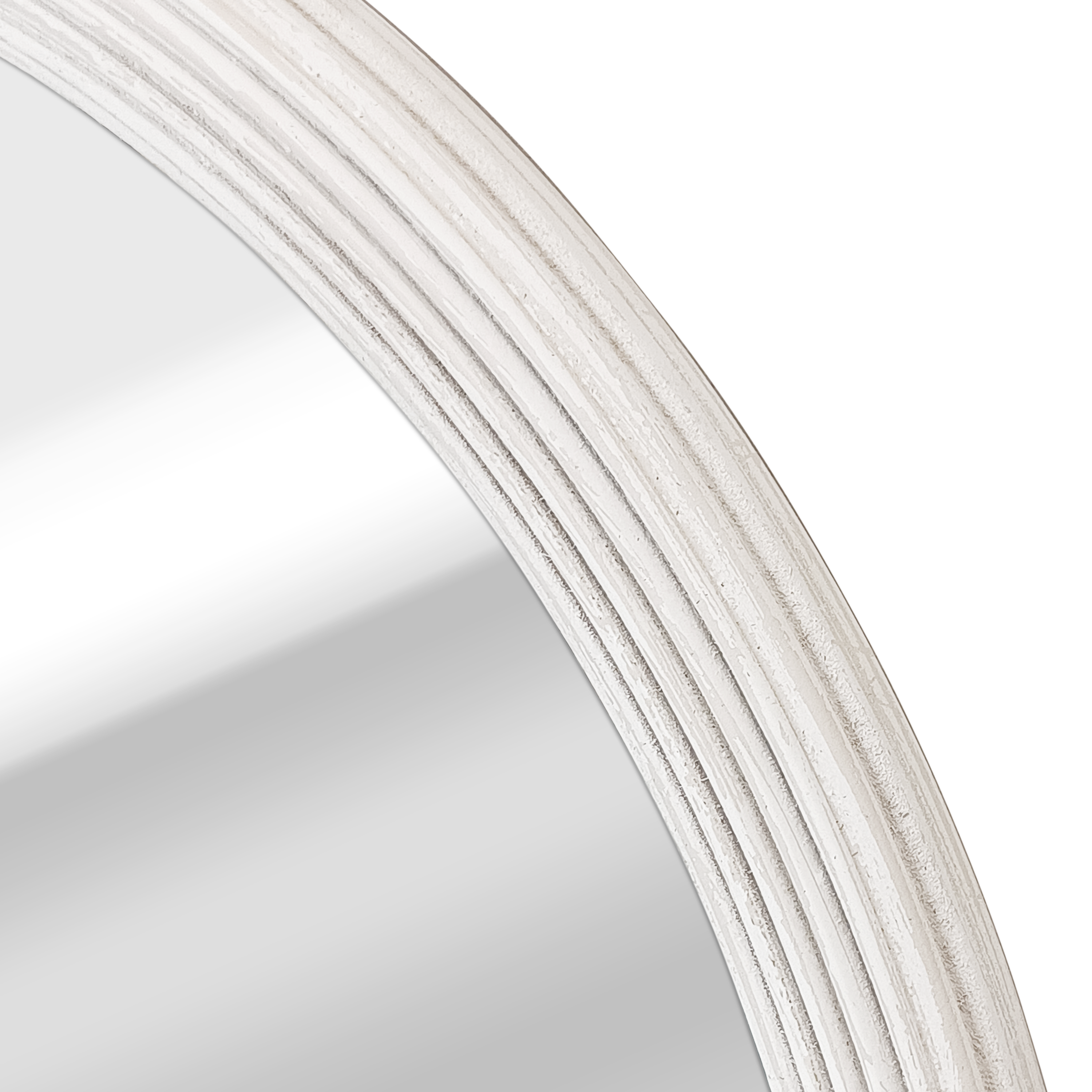 Lustro okrągłe Charm Used białe śr. 55 cm Inspire - 17