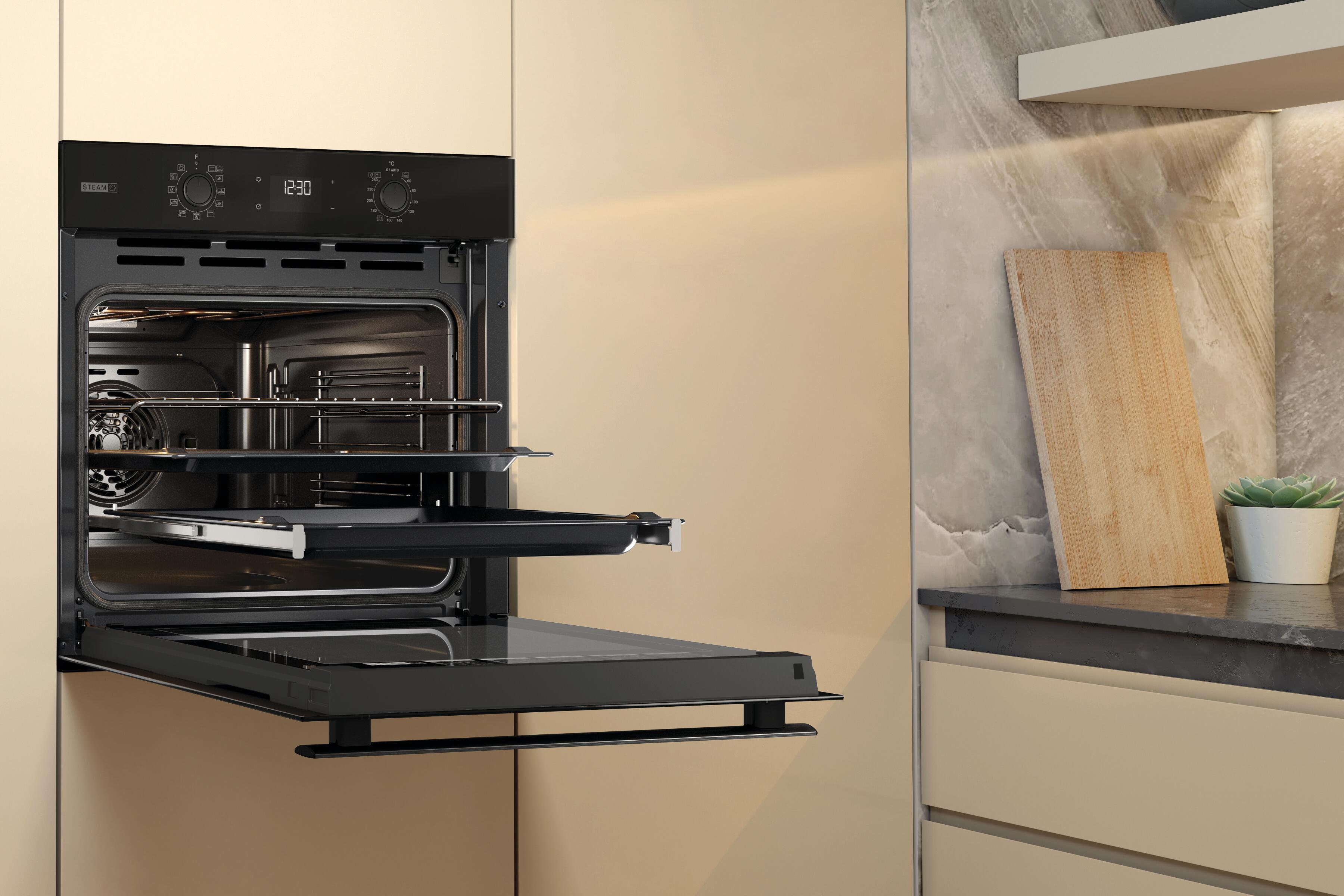 Horno WHIRLPOOL OMSR58RU1SB 71L pirólisis negro Clase A+ - 15