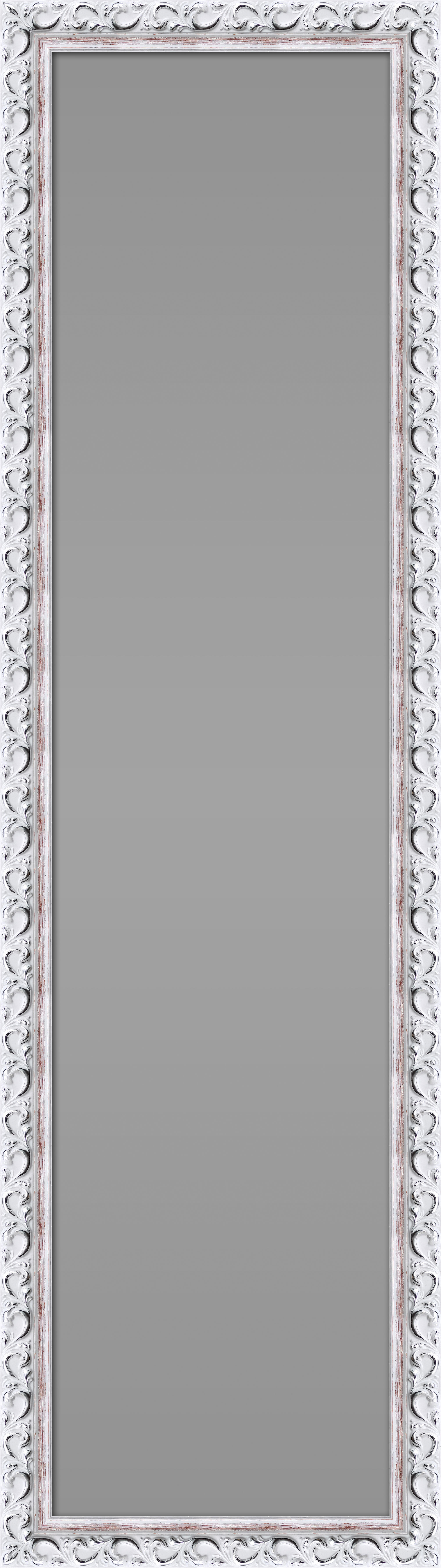 Espejo enmarcado de pared rectangular 070 mdf gris mate de 46 x 166 cm
