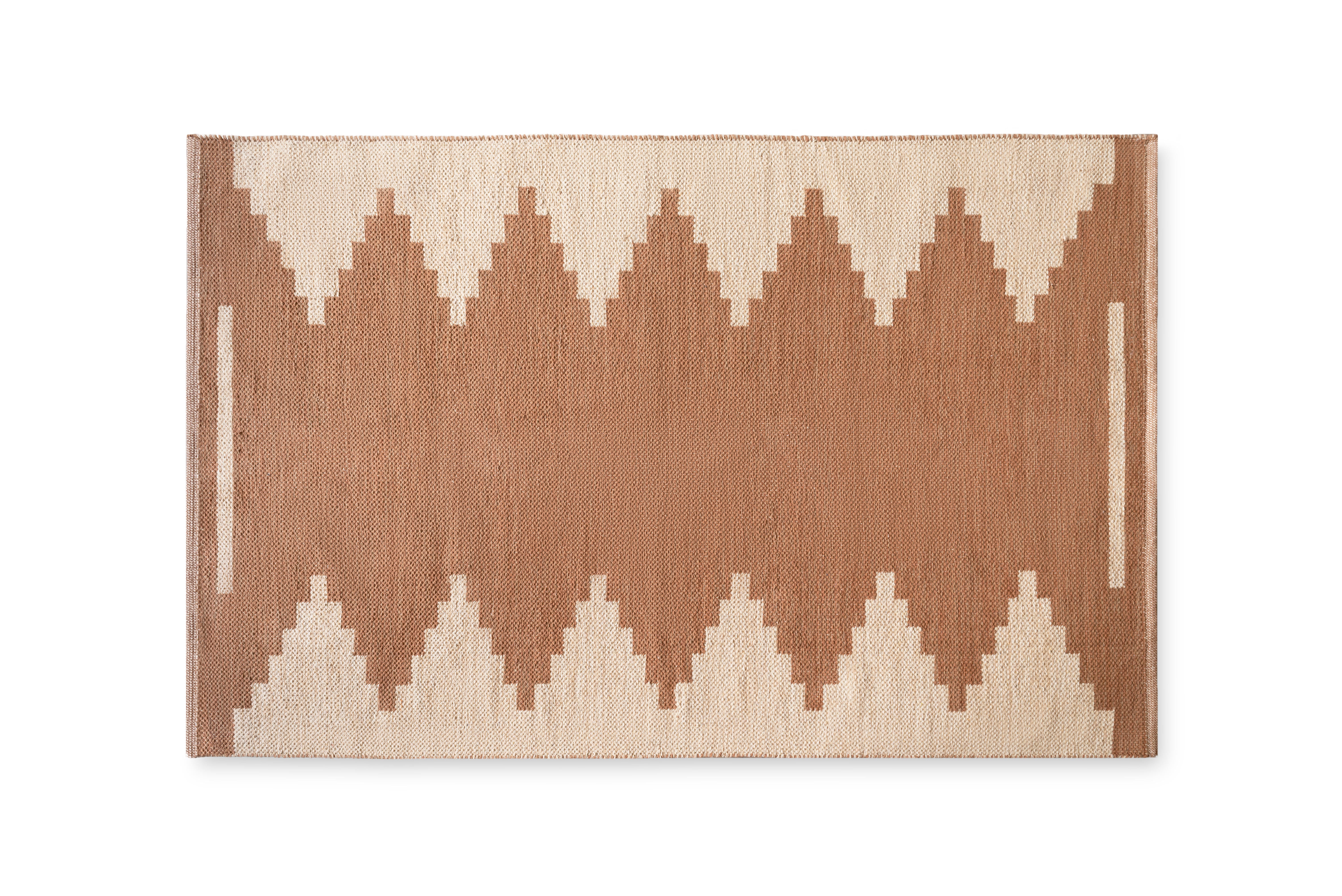 Alfombra algodón tanger marrón 160x230cm