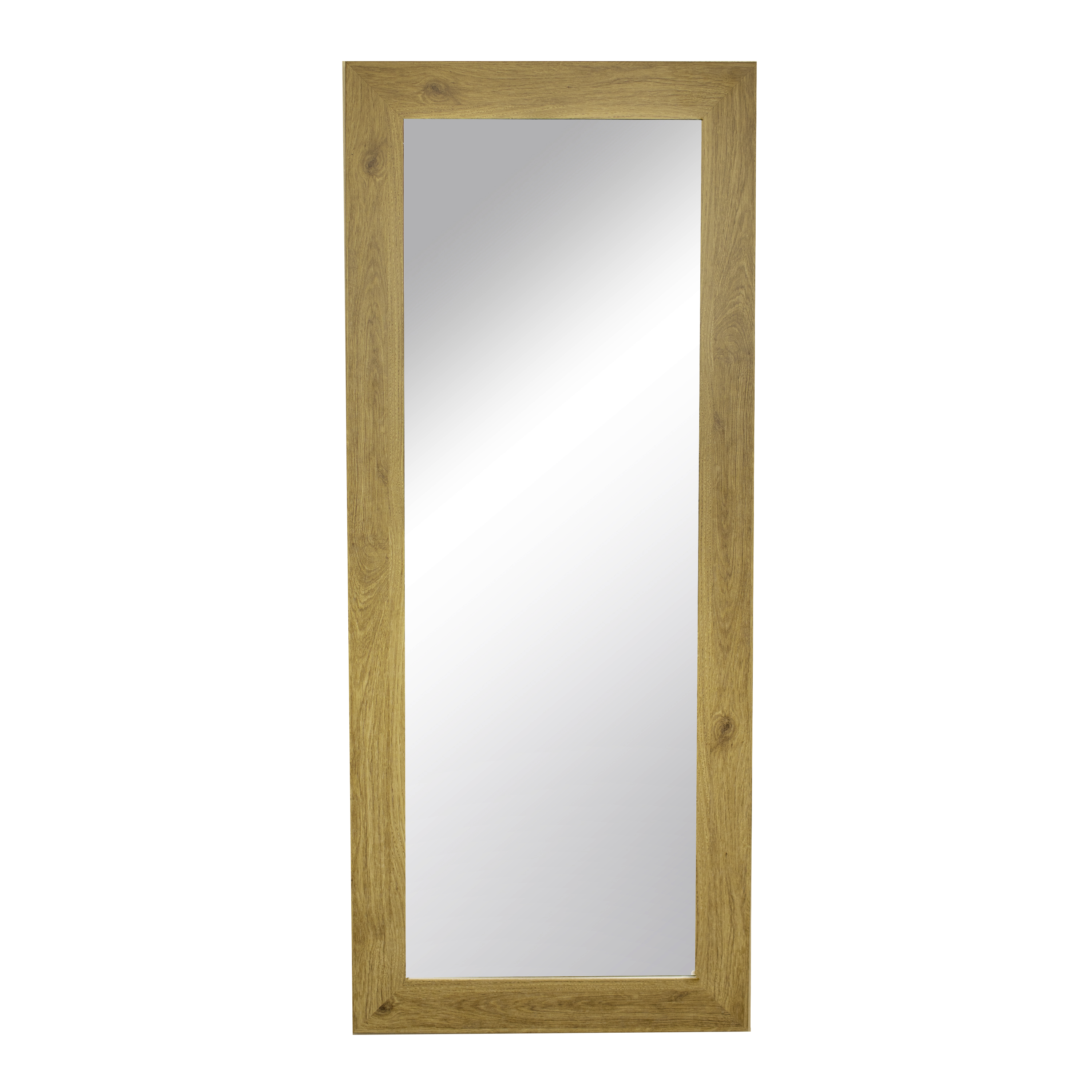 Miroir rectangulaire mdf effet chêne clair Narva INSPIRE, l.52 x H.152 cm - 3
