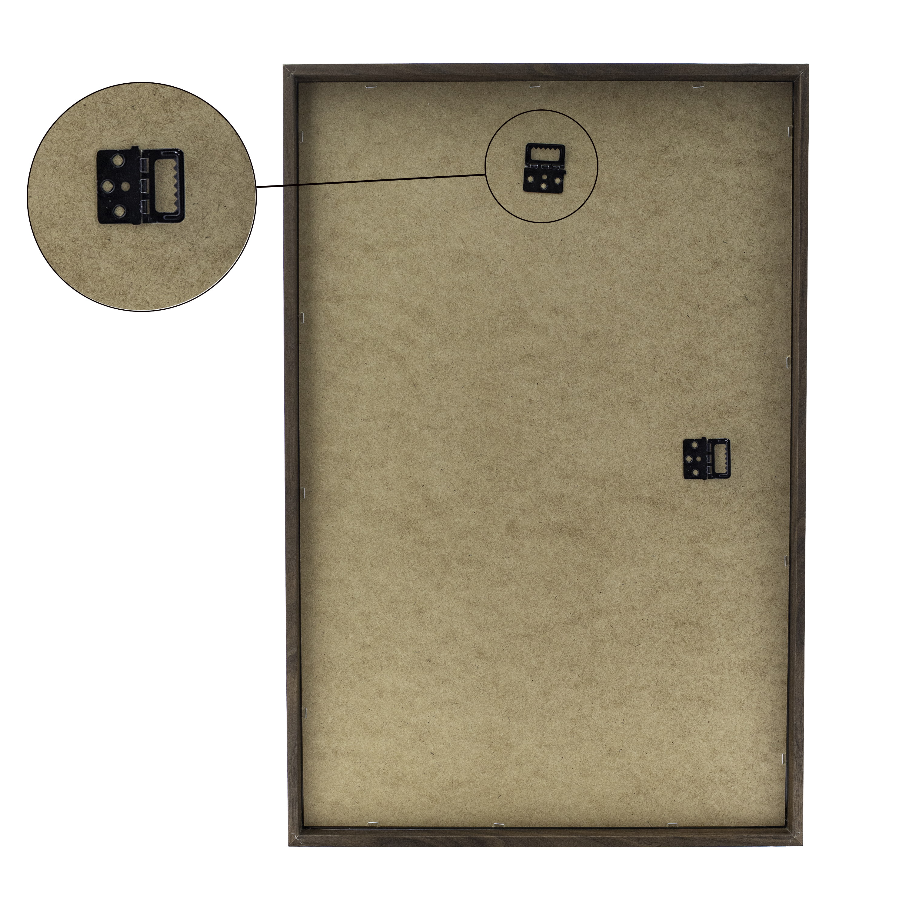 Miroir rectangulaire, mdf noyer Milo INSPIRE, l.42 x H.62 cm - 4