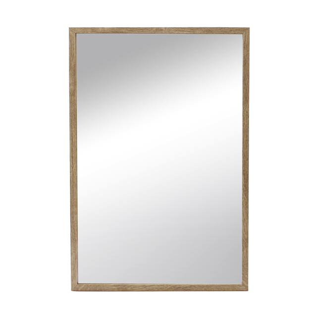 Specchio Milo rettangolare rovere chiaro 42 x 62 cm INSPIRE