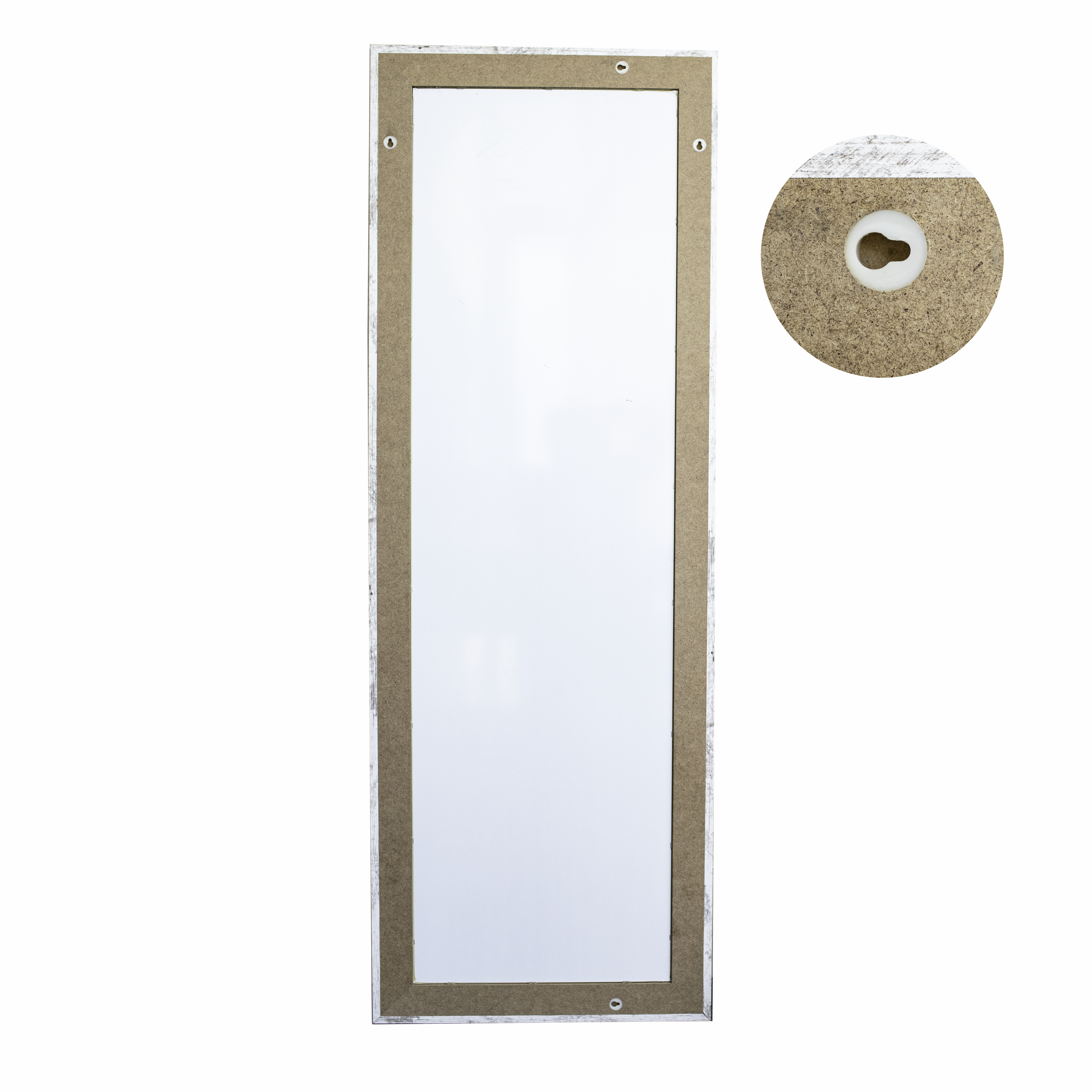 Specchio Narva rettangolare bianco 153.5 x 53.5 cm INSPIRE - 4