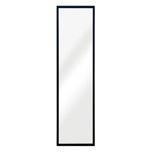 Specchio ATELIER rettangolare in alluminio nero 30 x 110 cm INSPIRE