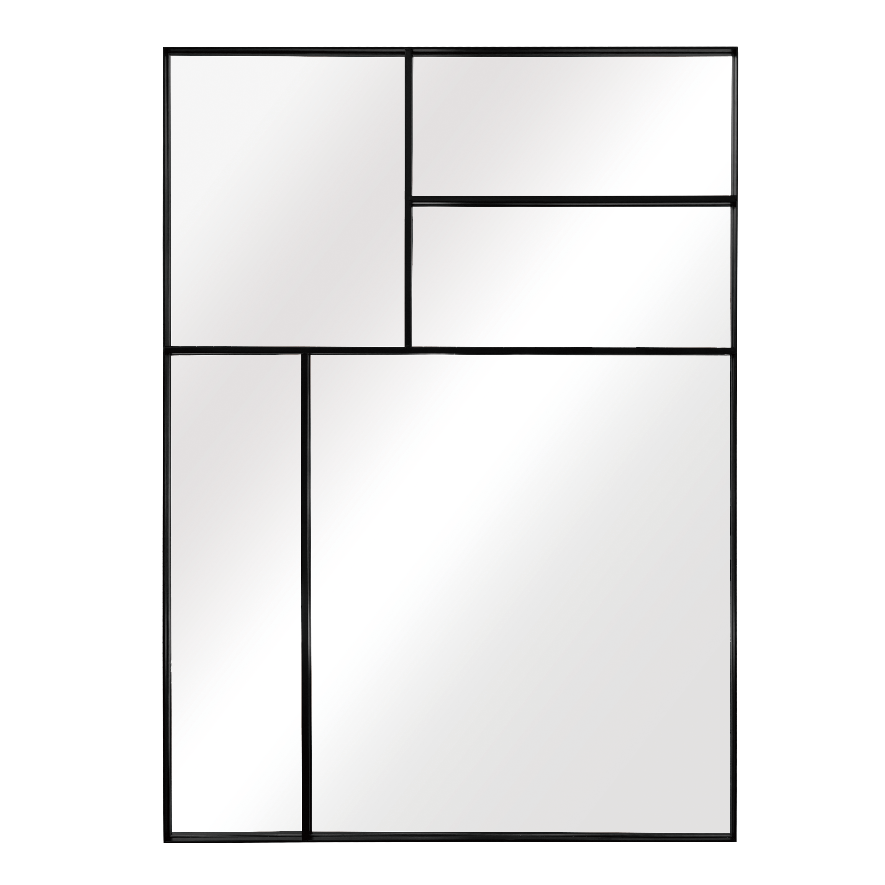 Miroir rectangulaire métal noir Drian INSPIRE, l.84 x H.114 cm - 2