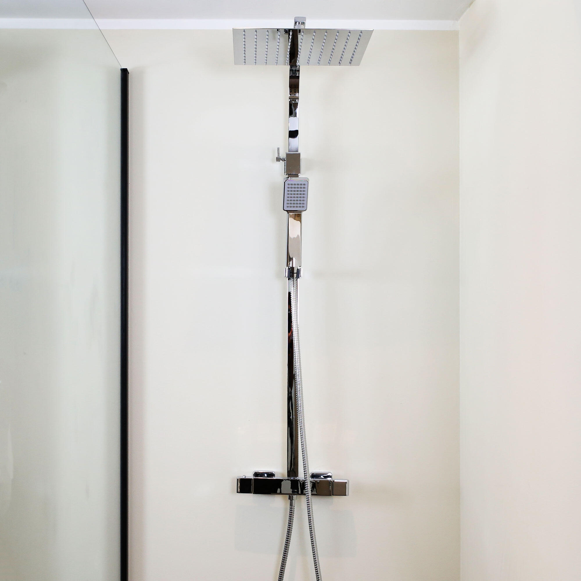 Colonne de douche thermostatique ESSEBAGNO Quartos Chromé - 4