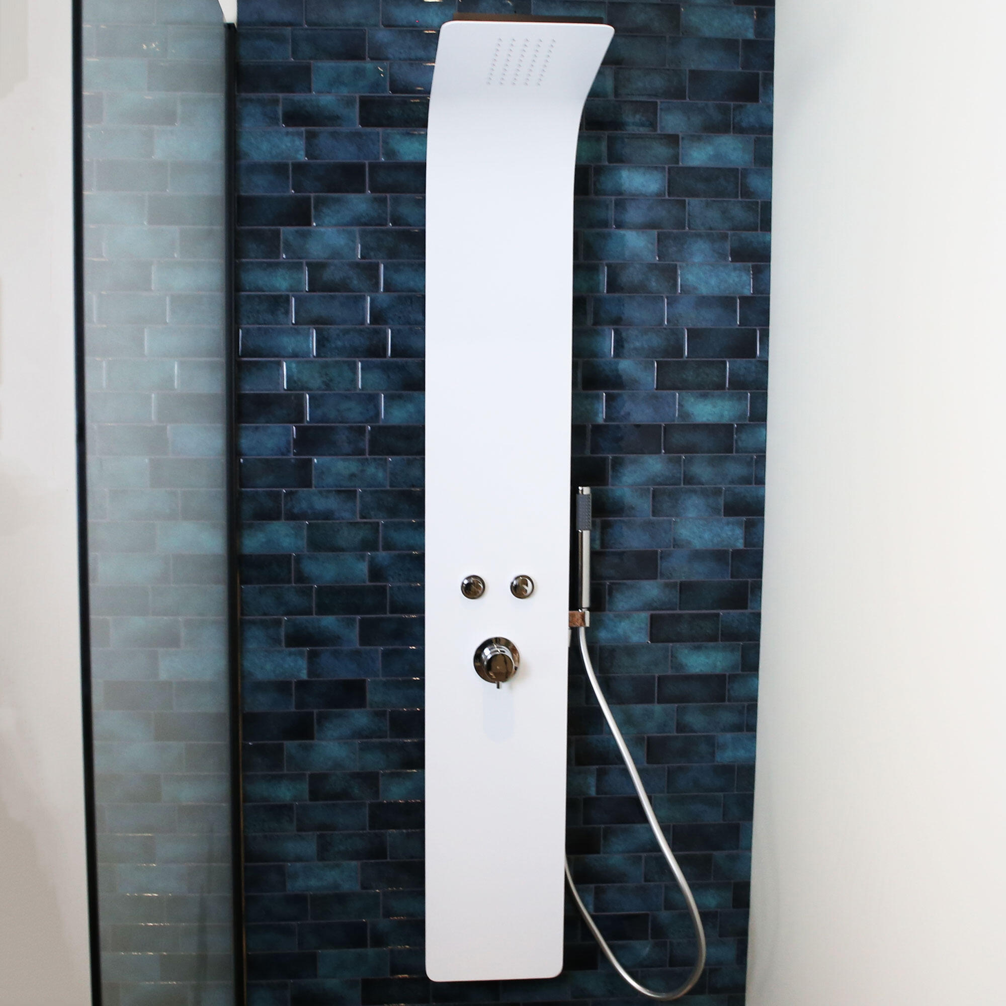 Colonne de douche mécanique ESSEBAGNO Blanc et noir - 6