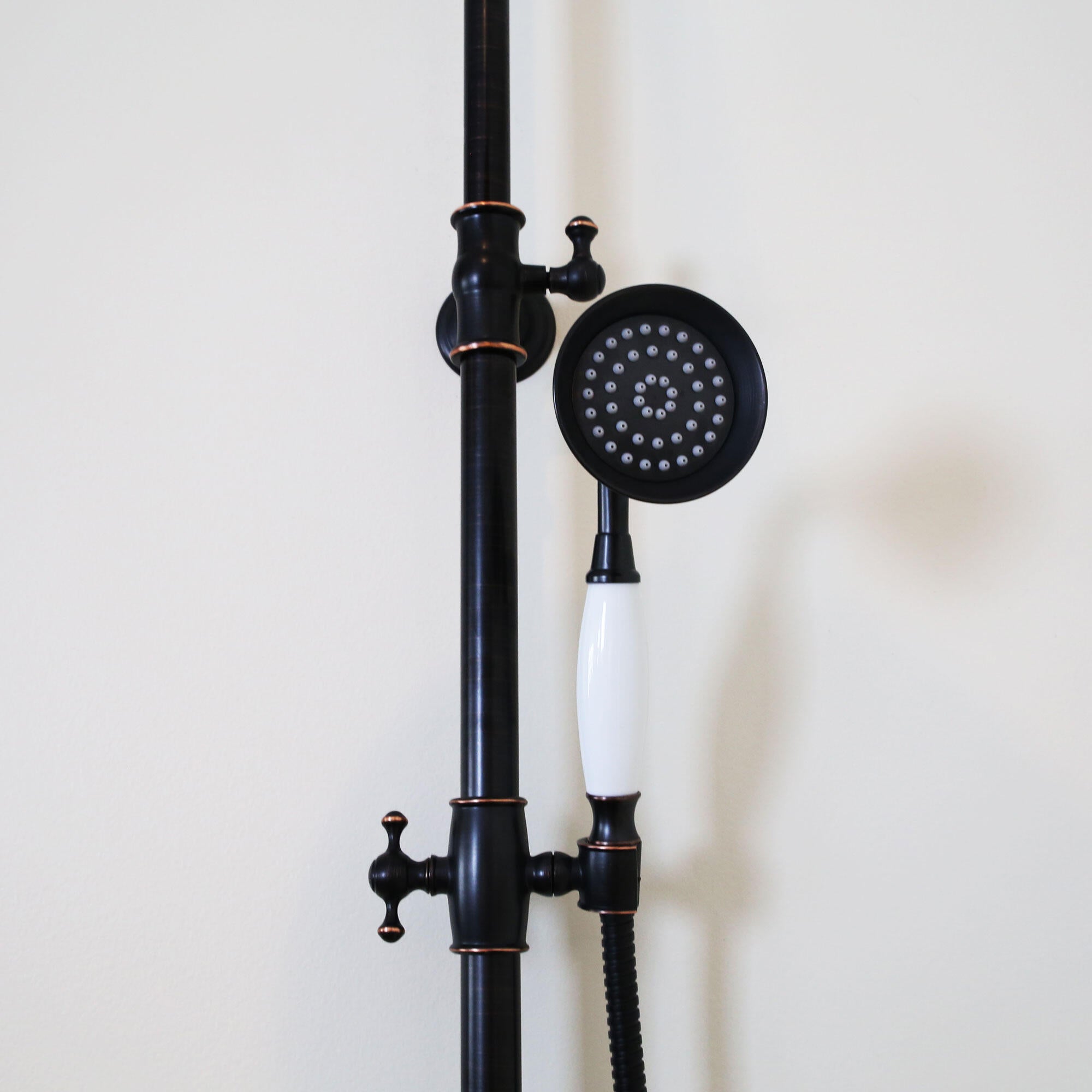 Colonne de douche mécanique ESSEBAGNO Leed Noir vieilli - 8