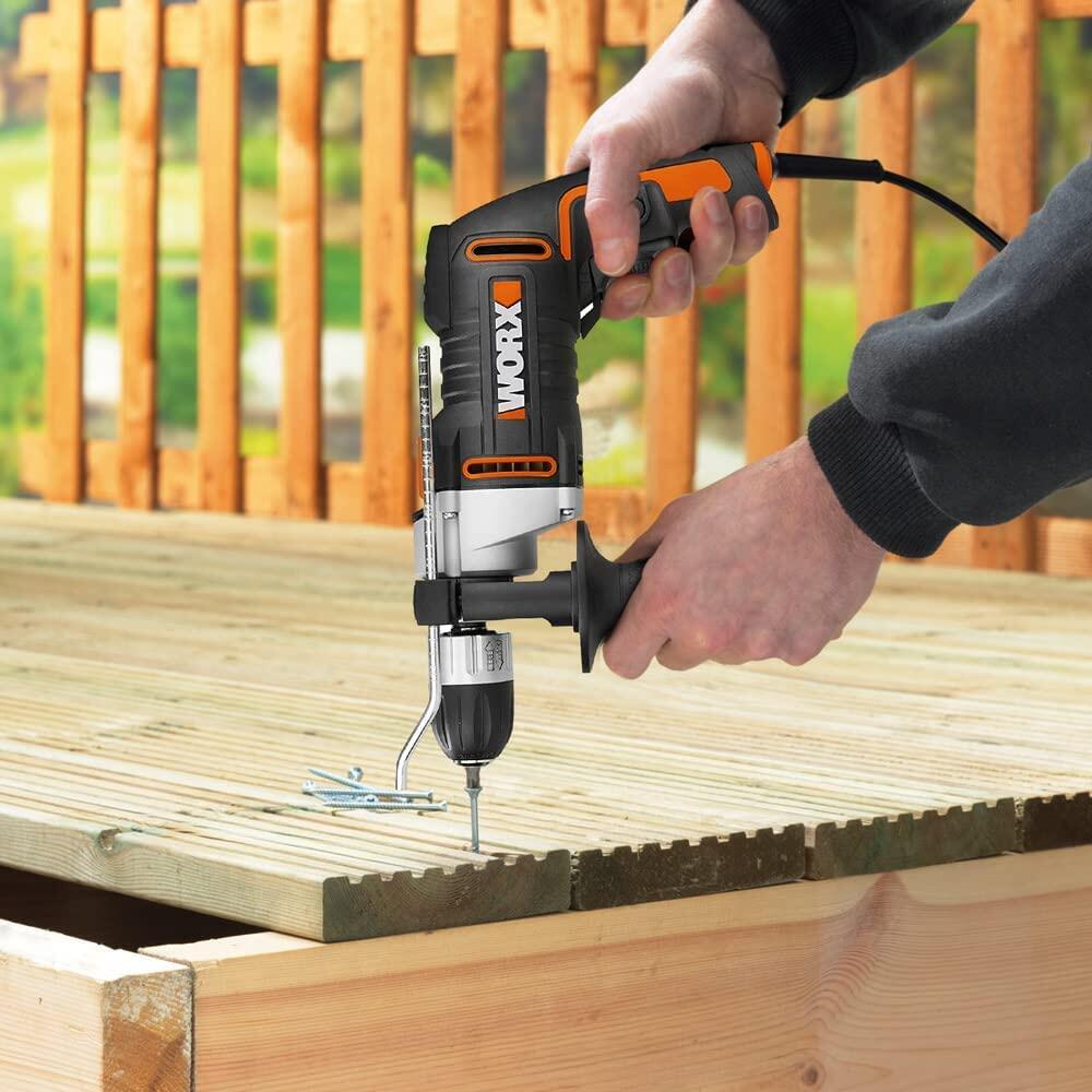 Perceuse à percussion 800W WORX, WX328 (Livrée avec 6 forets) - 5