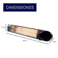 CALEFACTOR DE PARED INFRARROJO 2000W IP55 - 5