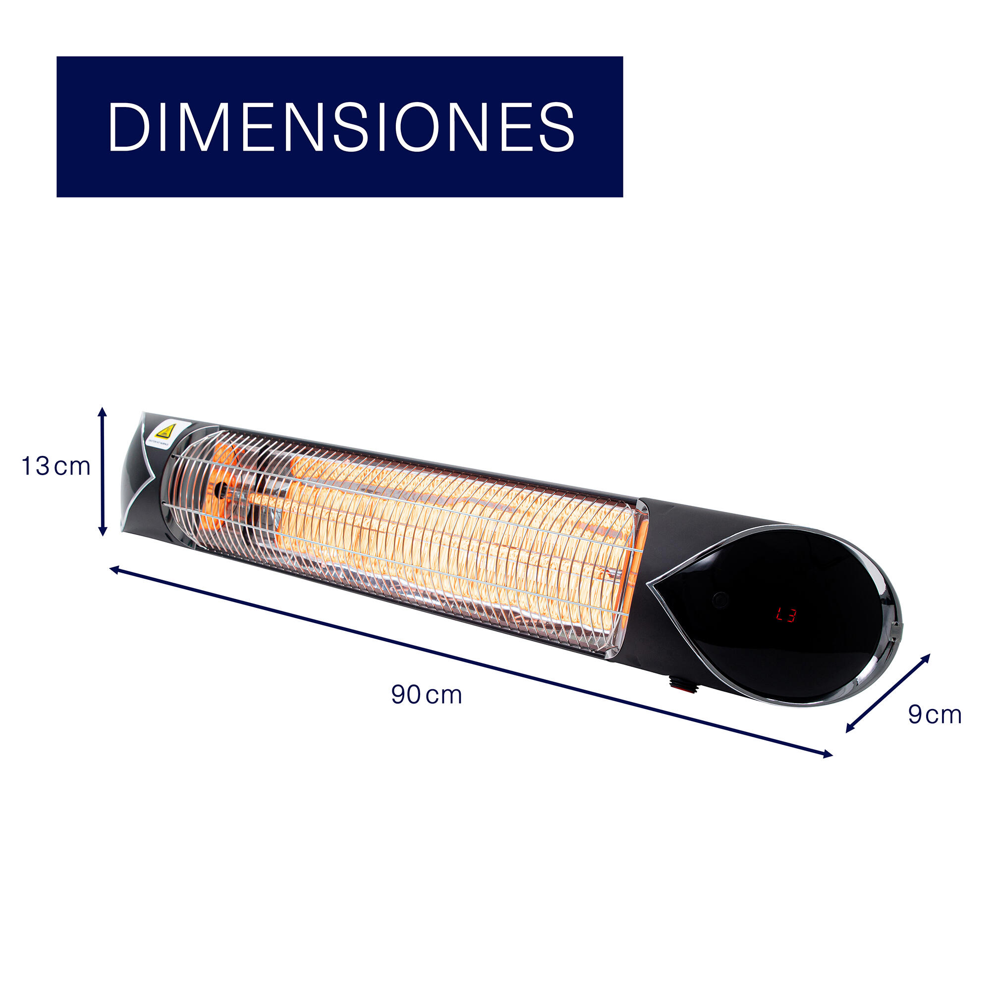 CALEFACTOR DE PARED INFRARROJO 2000W IP55 - 5