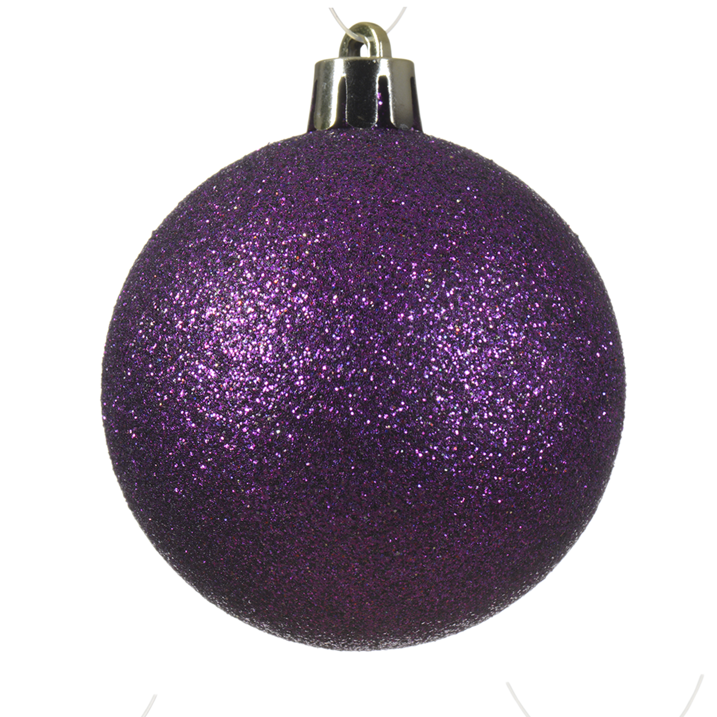 Bombki plastikowe 7cm różne kolory wzory mix - 19