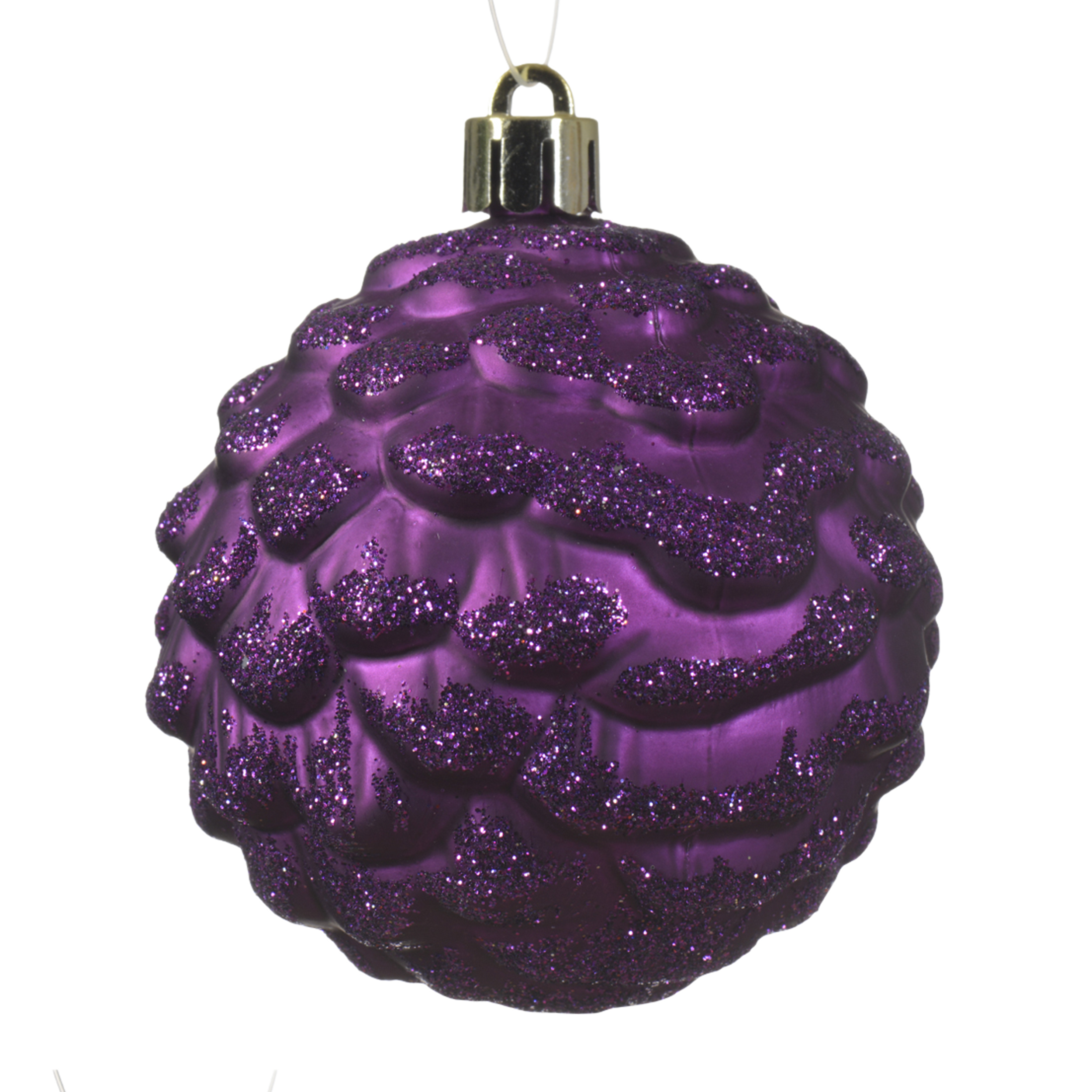 Bombki plastikowe 7cm różne kolory wzory mix - 17