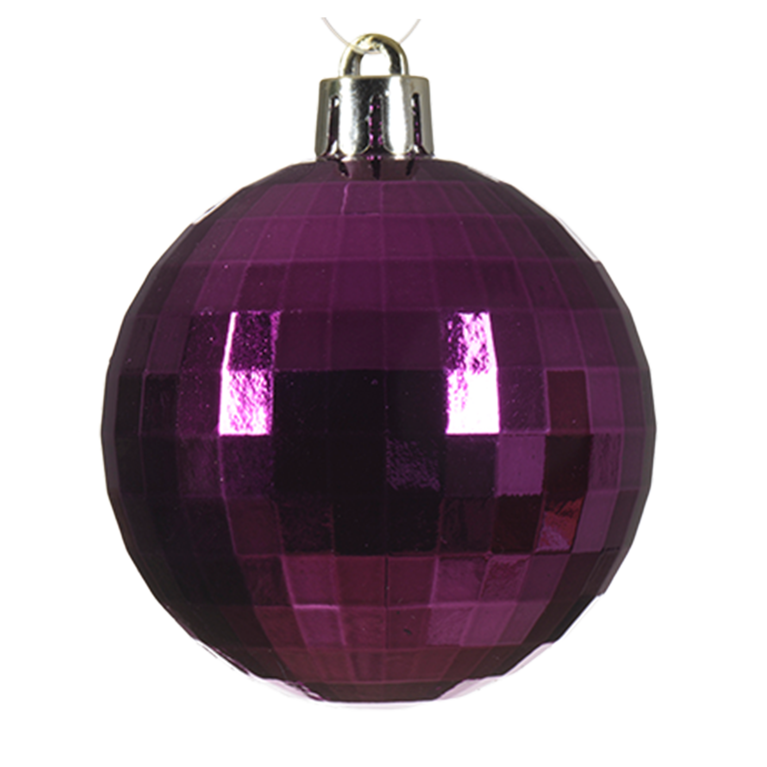 Bombki plastikowe 7cm różne kolory wzory mix - 8