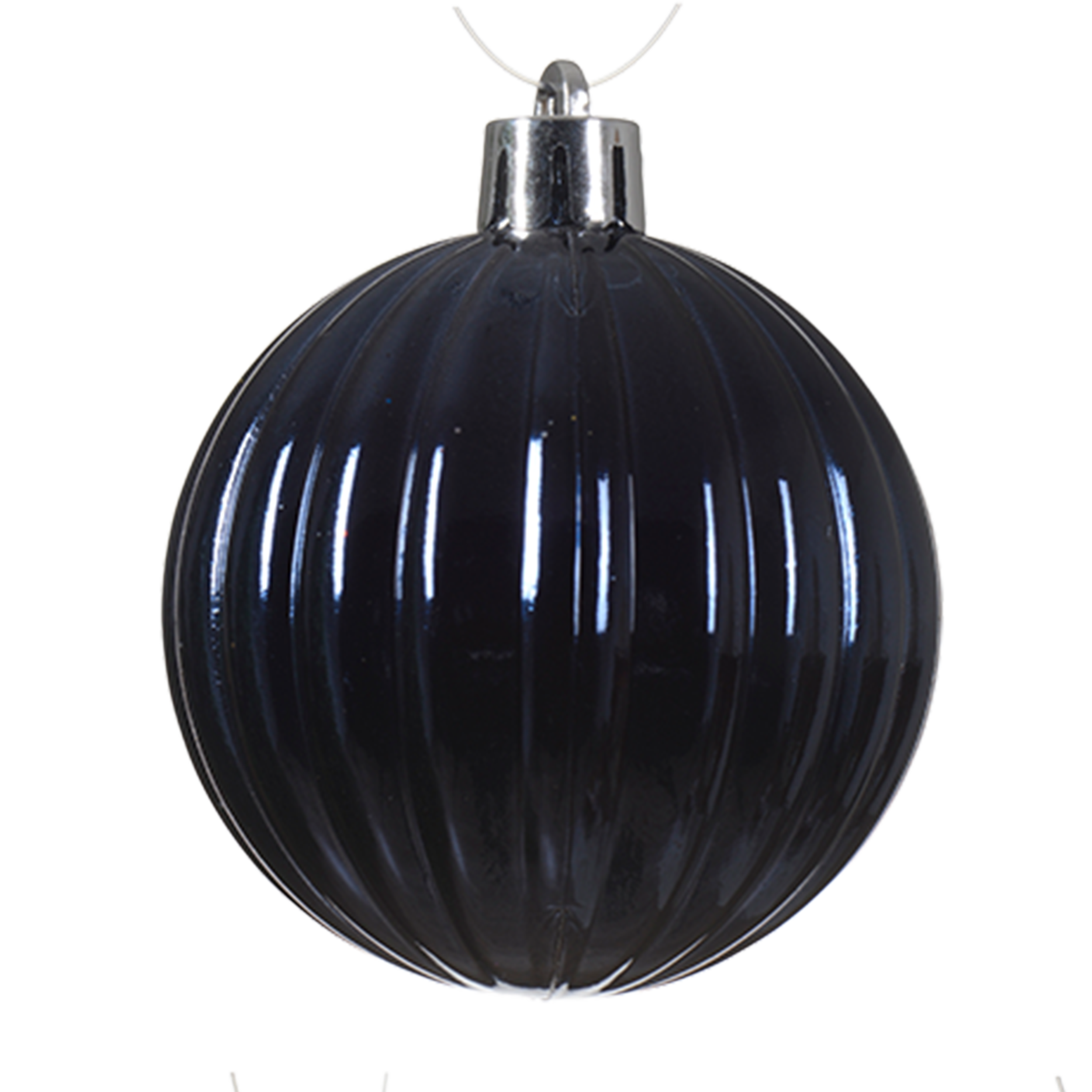 Bombki plastikowe 7cm różne kolory wzory mix - 3