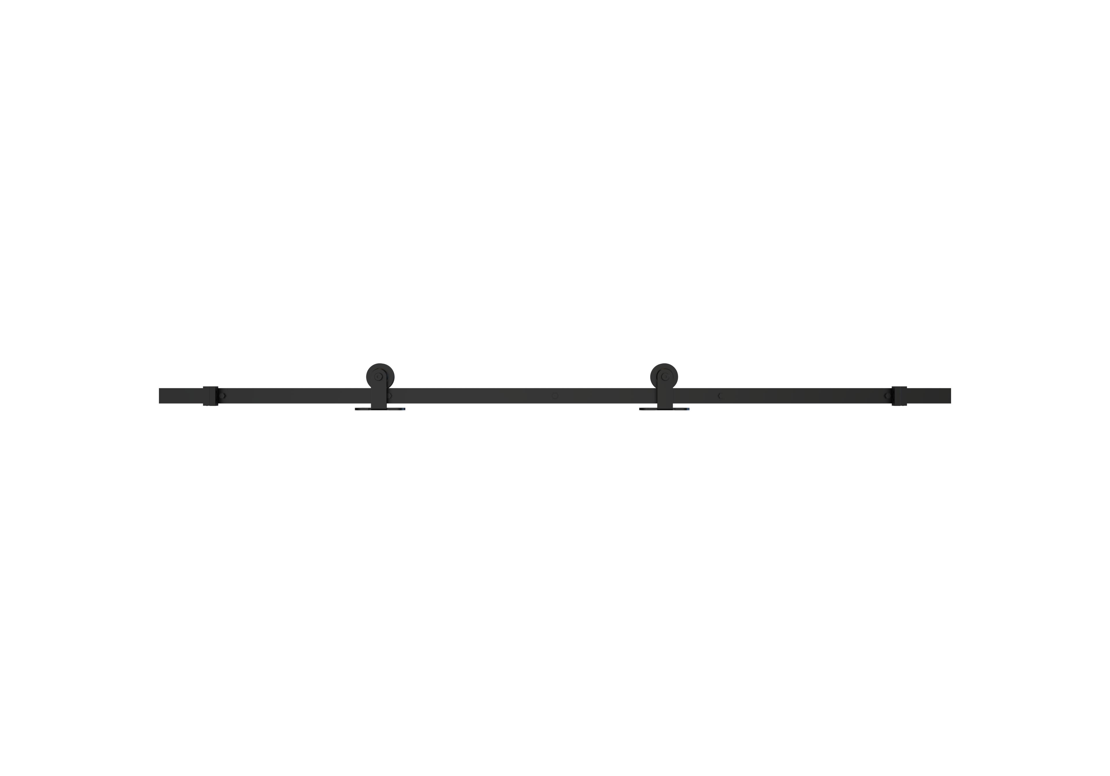 Porta scorrevole reversibile 12V trasparente in acciaio trasparente, L 96 x H 215 cm, con binario Industrial - 4