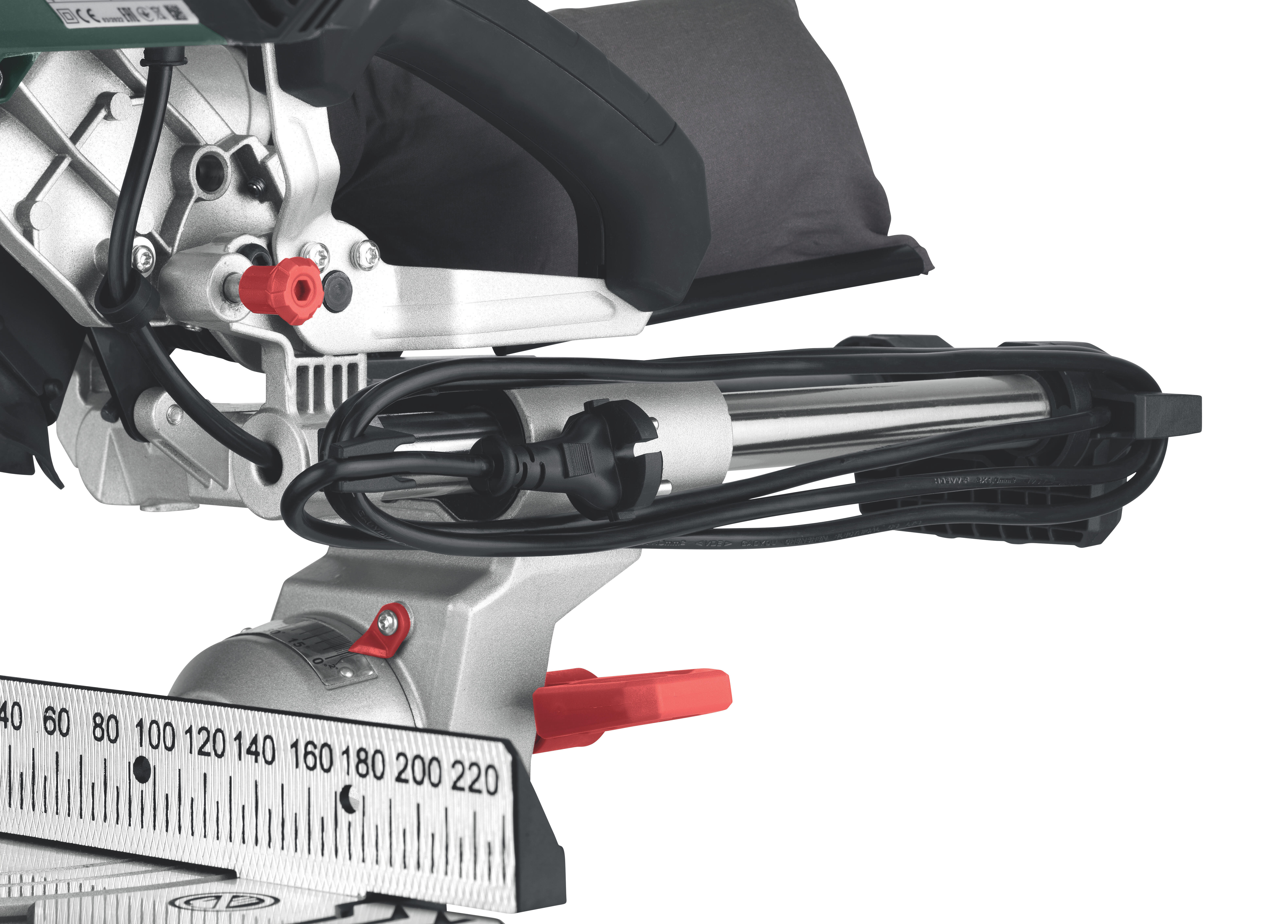 Scie à onglet radiale KGS 216 M + 2ème lame carbure METABO, 216 mm, 1500 W - 4