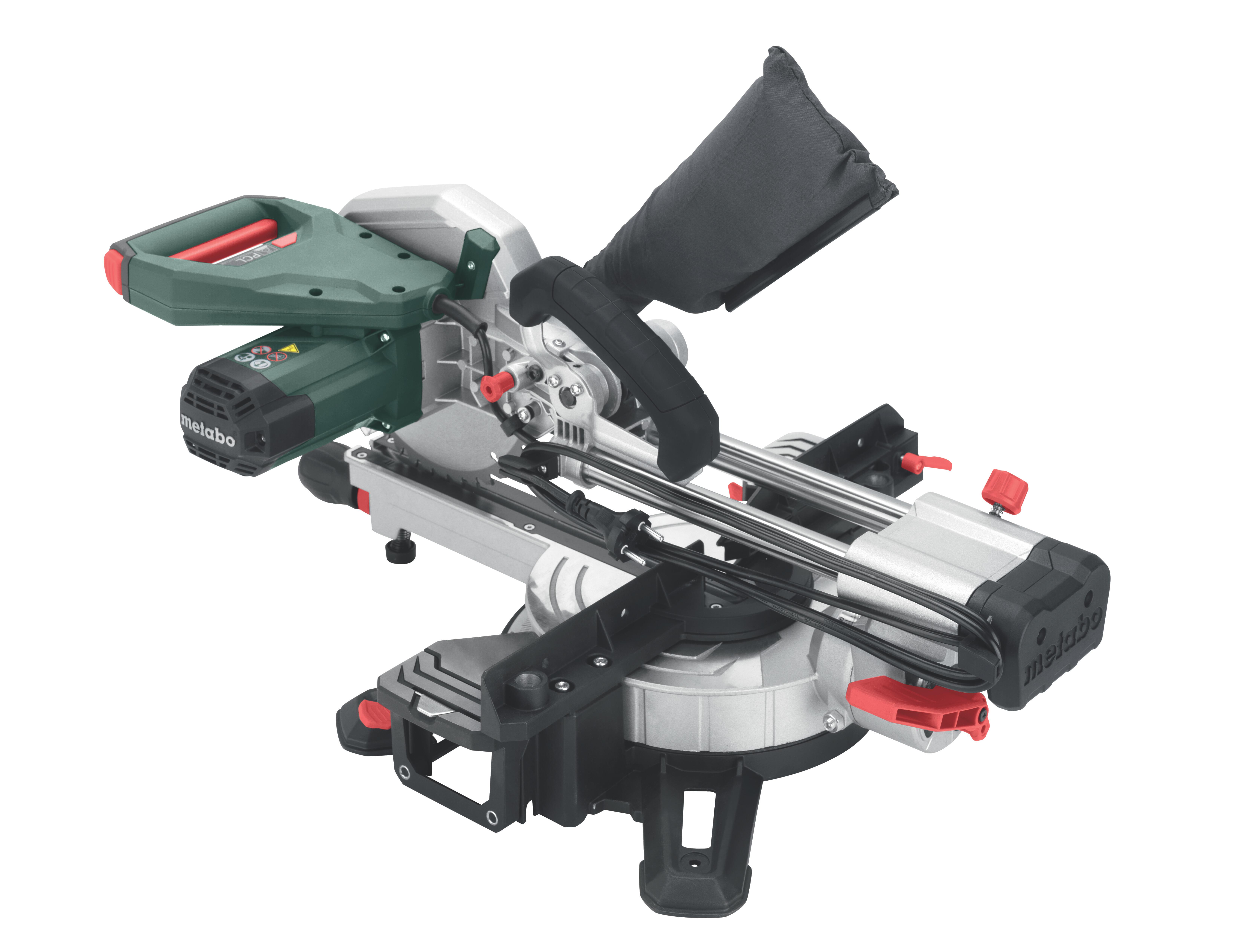 Scie à onglet radiale KGS 254 M + 2ème lame carbure METABO, 254 mm, 1800 W - 2