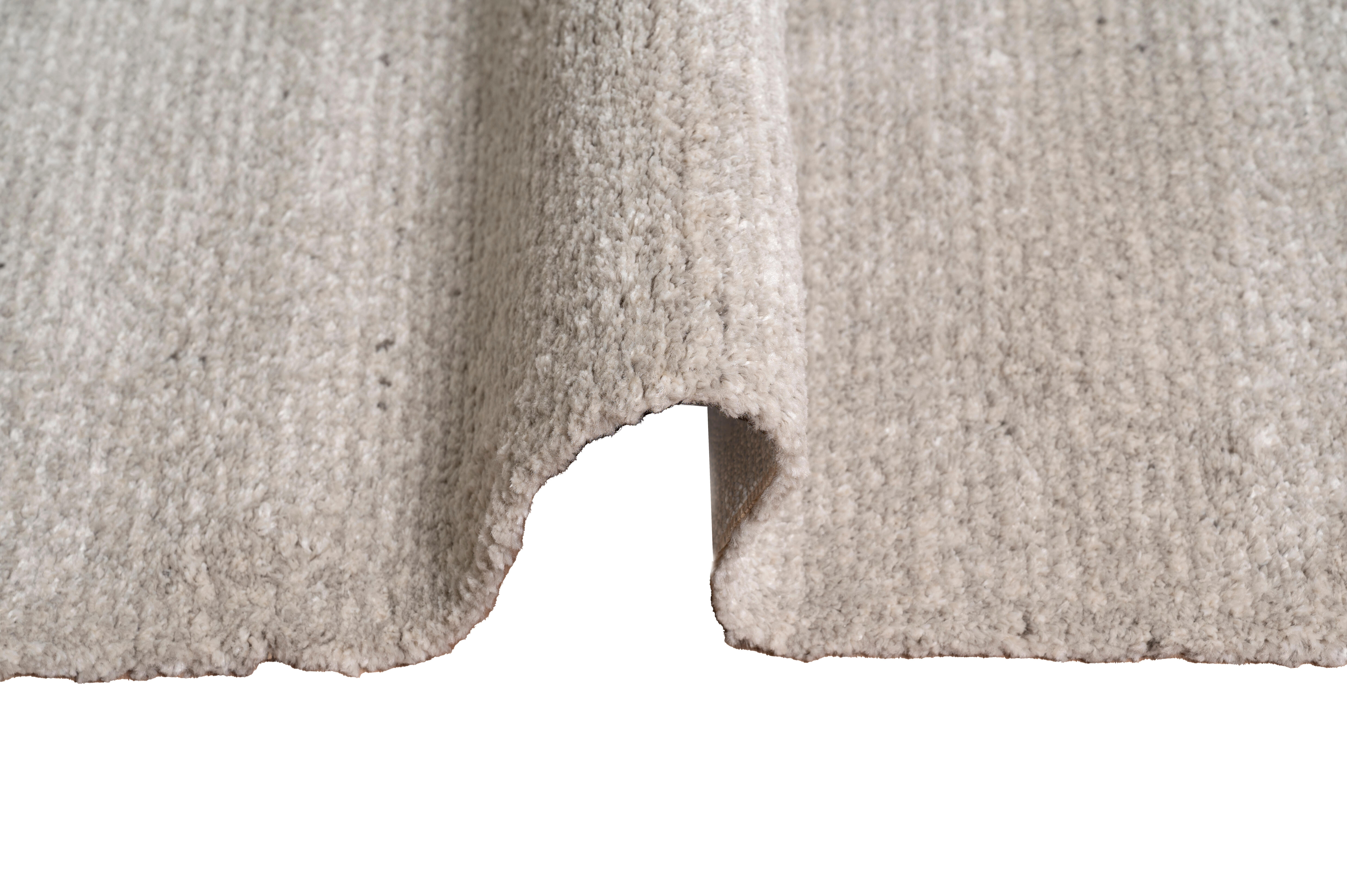 Alfombra polipropileno Moon 120x170cm tejido plano  liso gris - 3