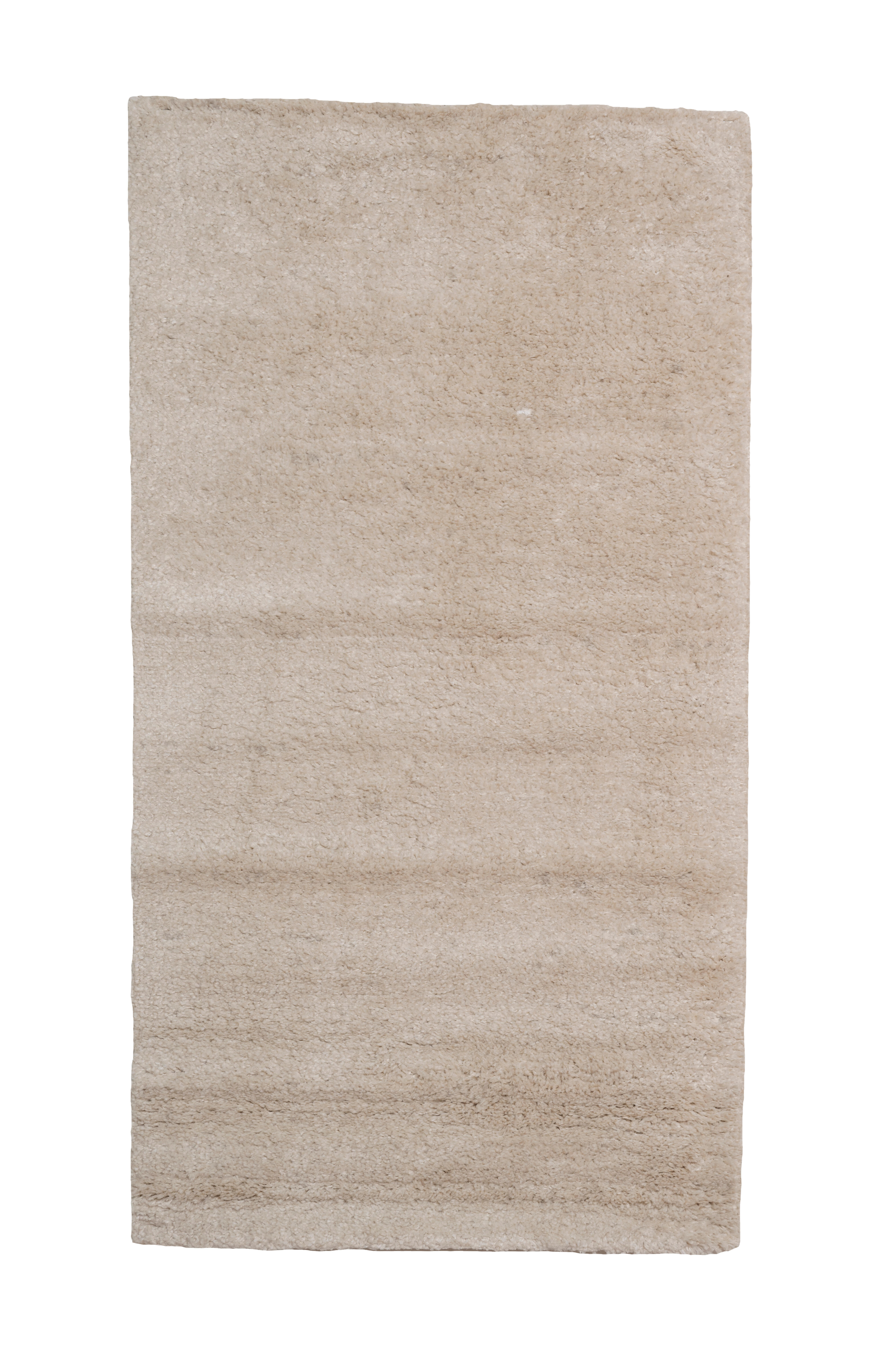 Alfombra pie de cama polipropileno moon beige 60x115cm