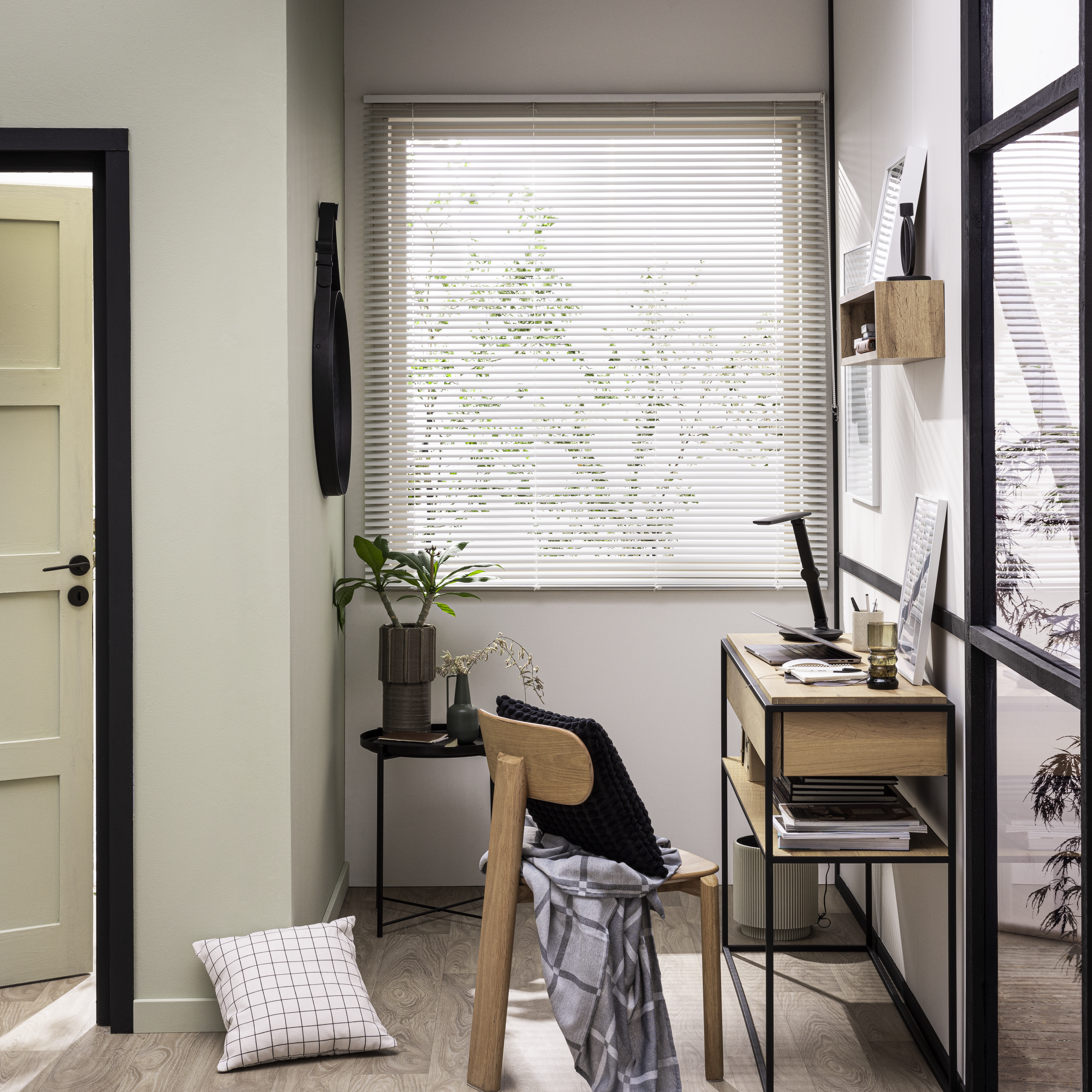 Estore veneziano Epona Inspire 25mm 120x175cm aluminio branco - 5