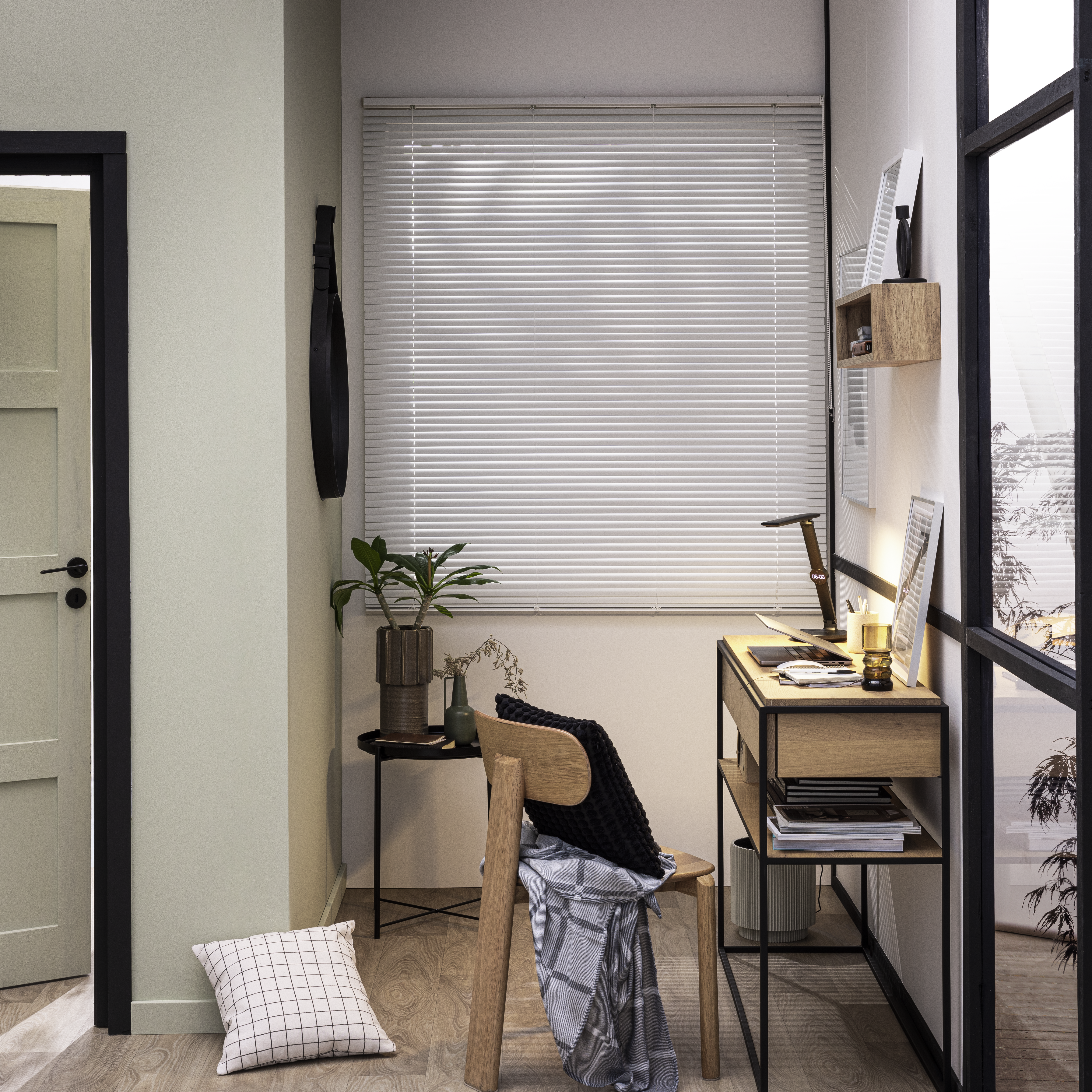 Estore veneziano Epona Inspire 25mm 120x175cm aluminio branco - 9