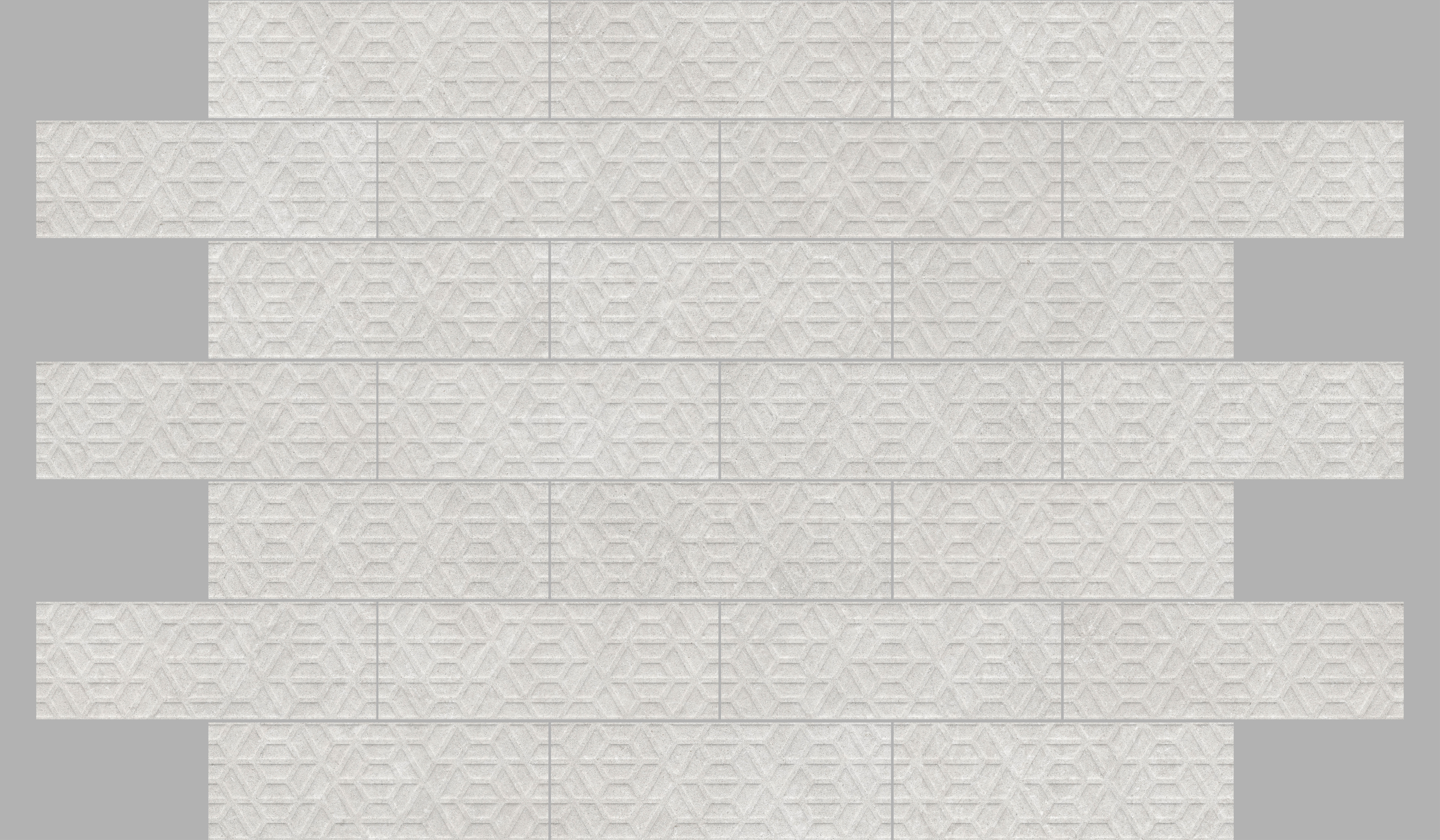 Azulejo cerámico New Draco efecto piedra white relieve 30x90 cm - 4