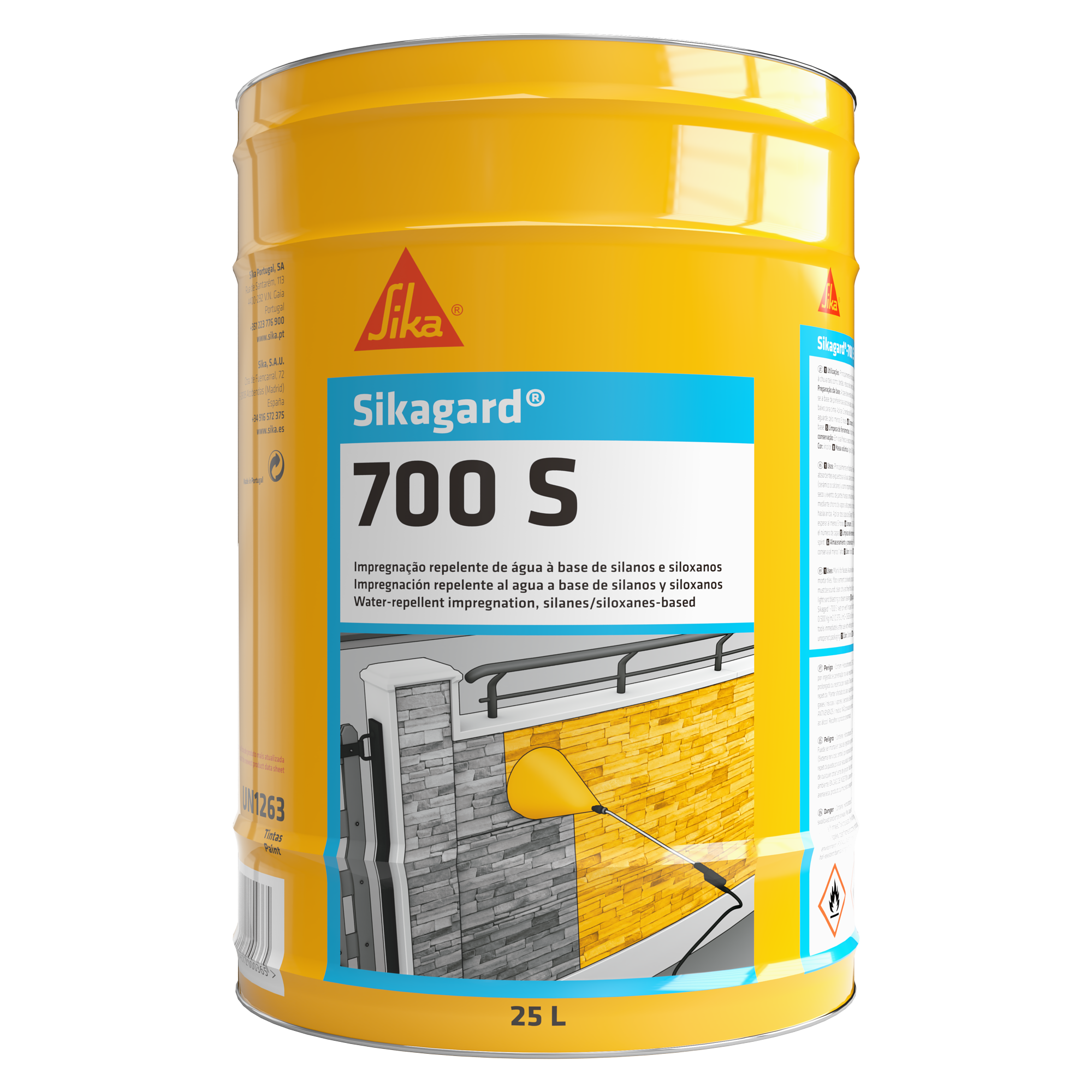 Impregnação repelente de água SIKAGARD-700 S 25L - 2