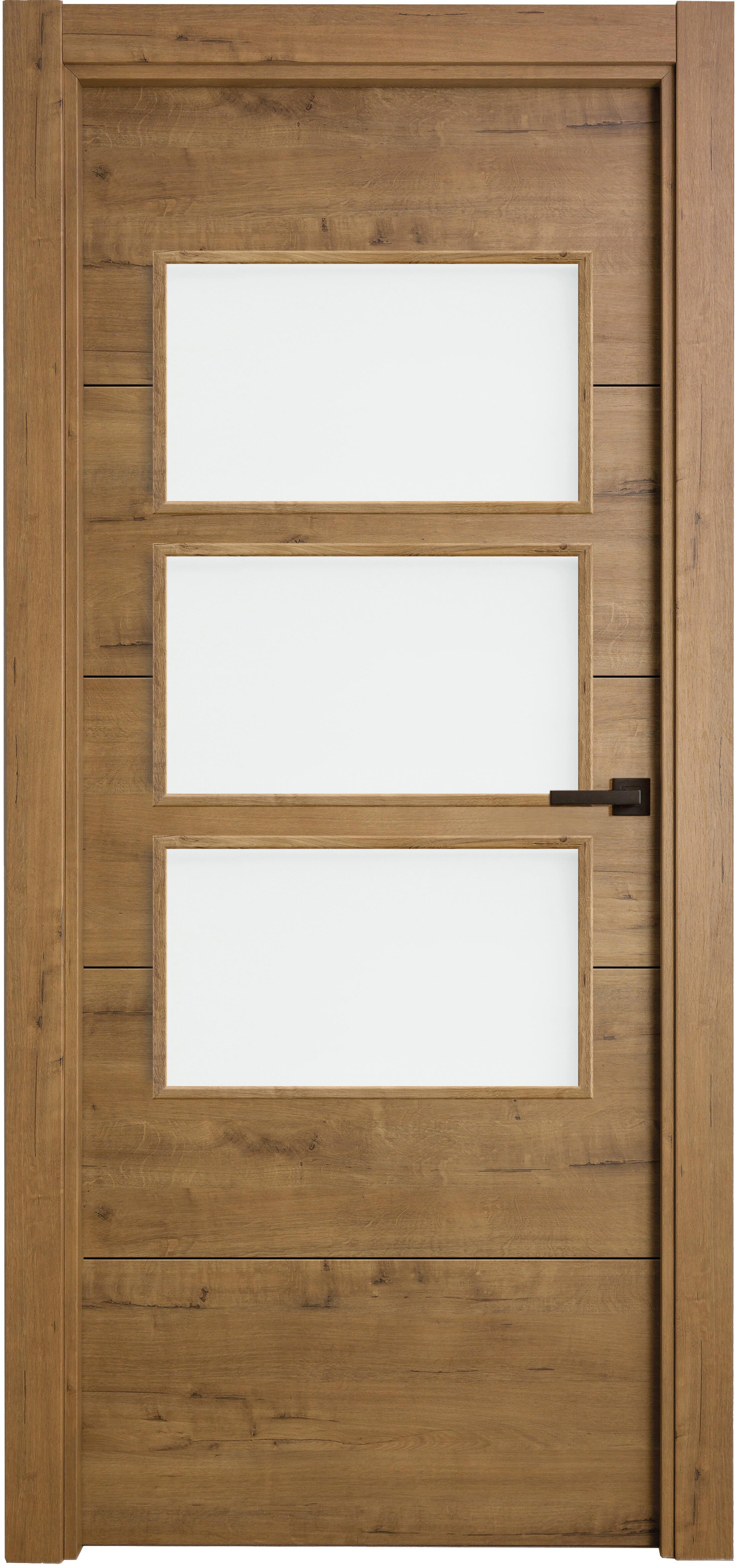 Puerta interior abatible berna gold line plus apertura izda cristal 6x2 82.5cm