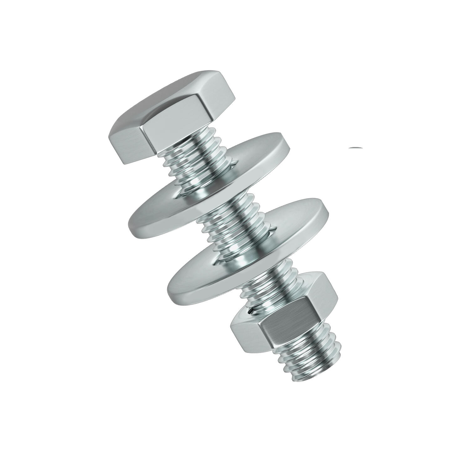 4 parafusos STANDERS SEXTAVADO ZINCADO 12X80 - 2