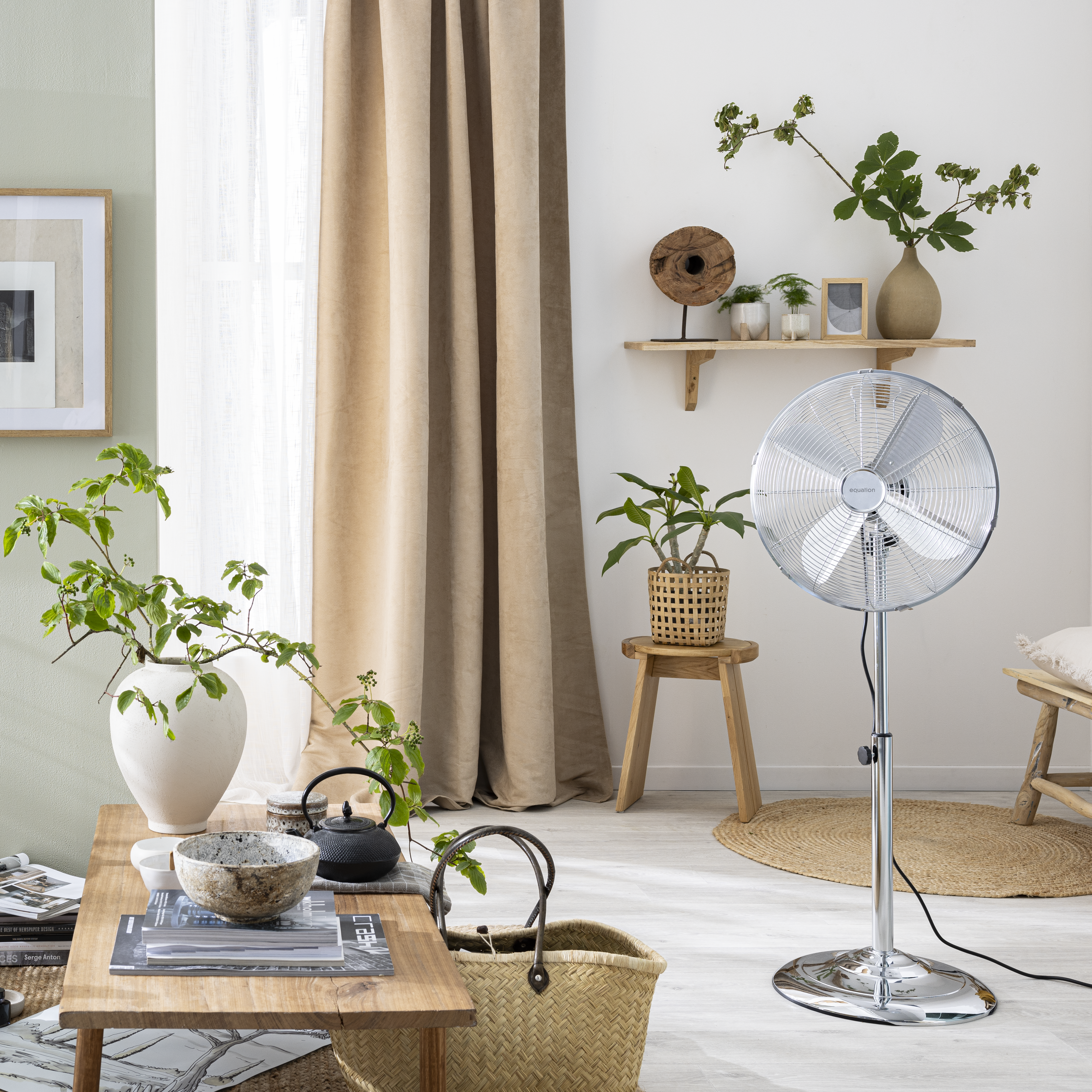 Ventilateur sur pied, EQUATION, Cooma 4 50 W, D40 cm - 2