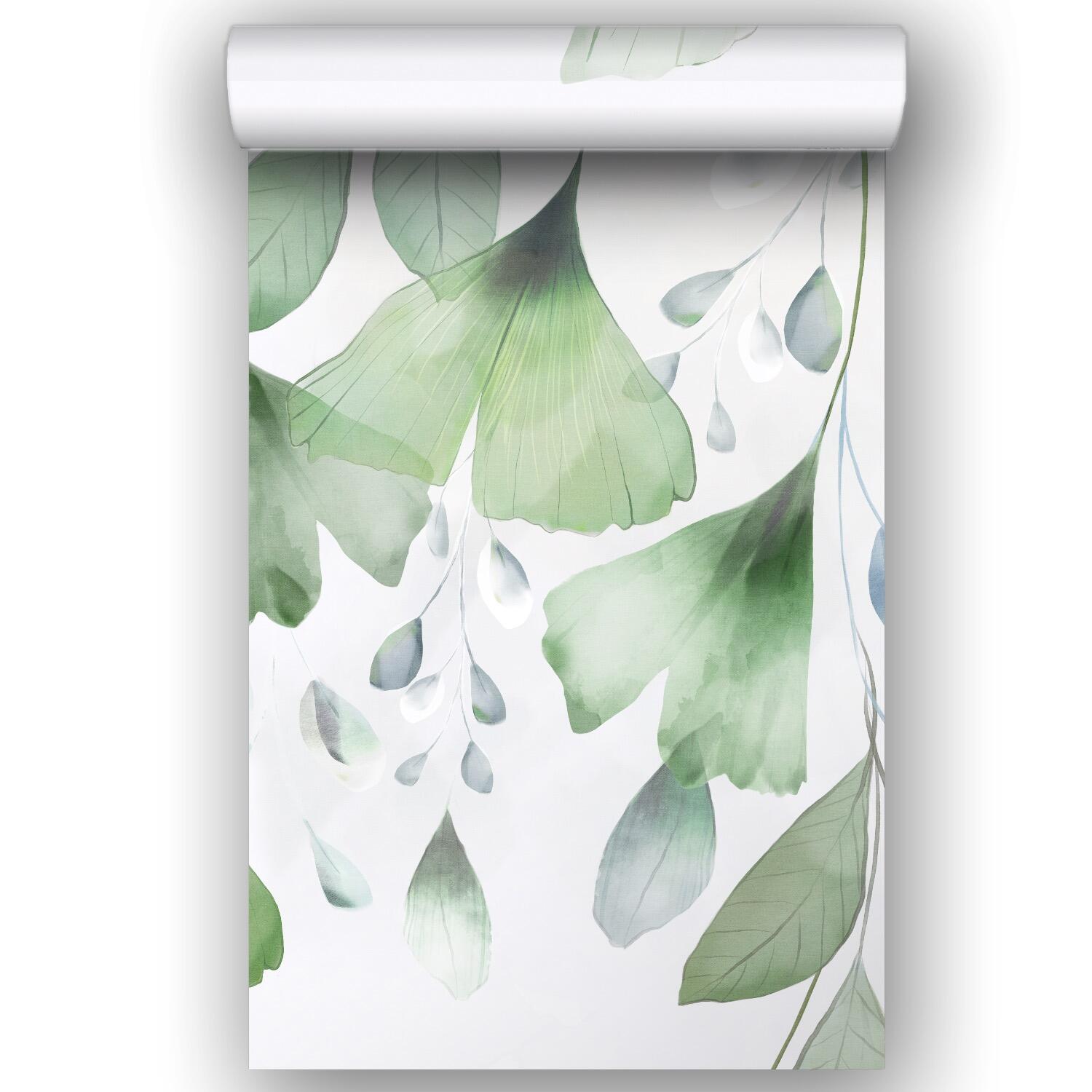 Papier peint panoramique Feuille Bilboa ginko vert l.159 x H.280 cm - 7