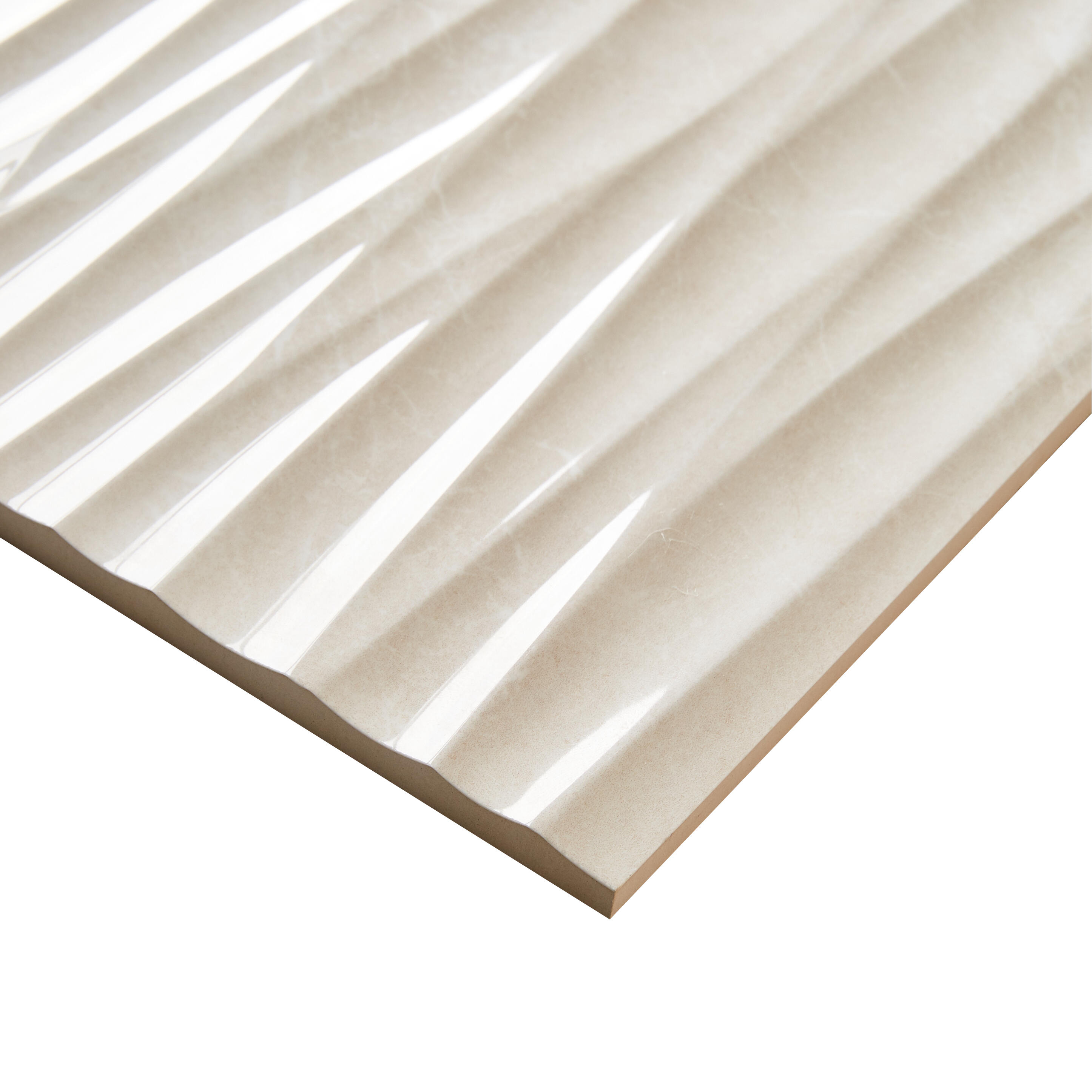 Carrelage mur intérieur effet relief/marbre beige Windsor l.30 x L.60 cm ARTENS - 6