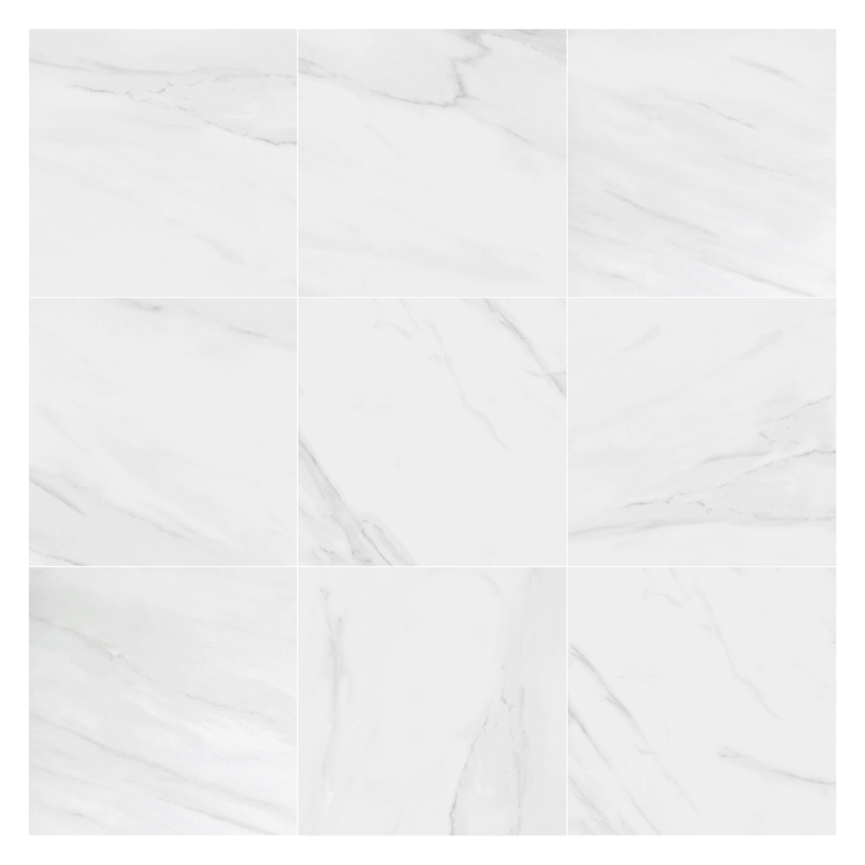 Carrelage sol intérieur / mur intérieur effet marbre blanc Marmi l.60 x L.60 cm  - 8