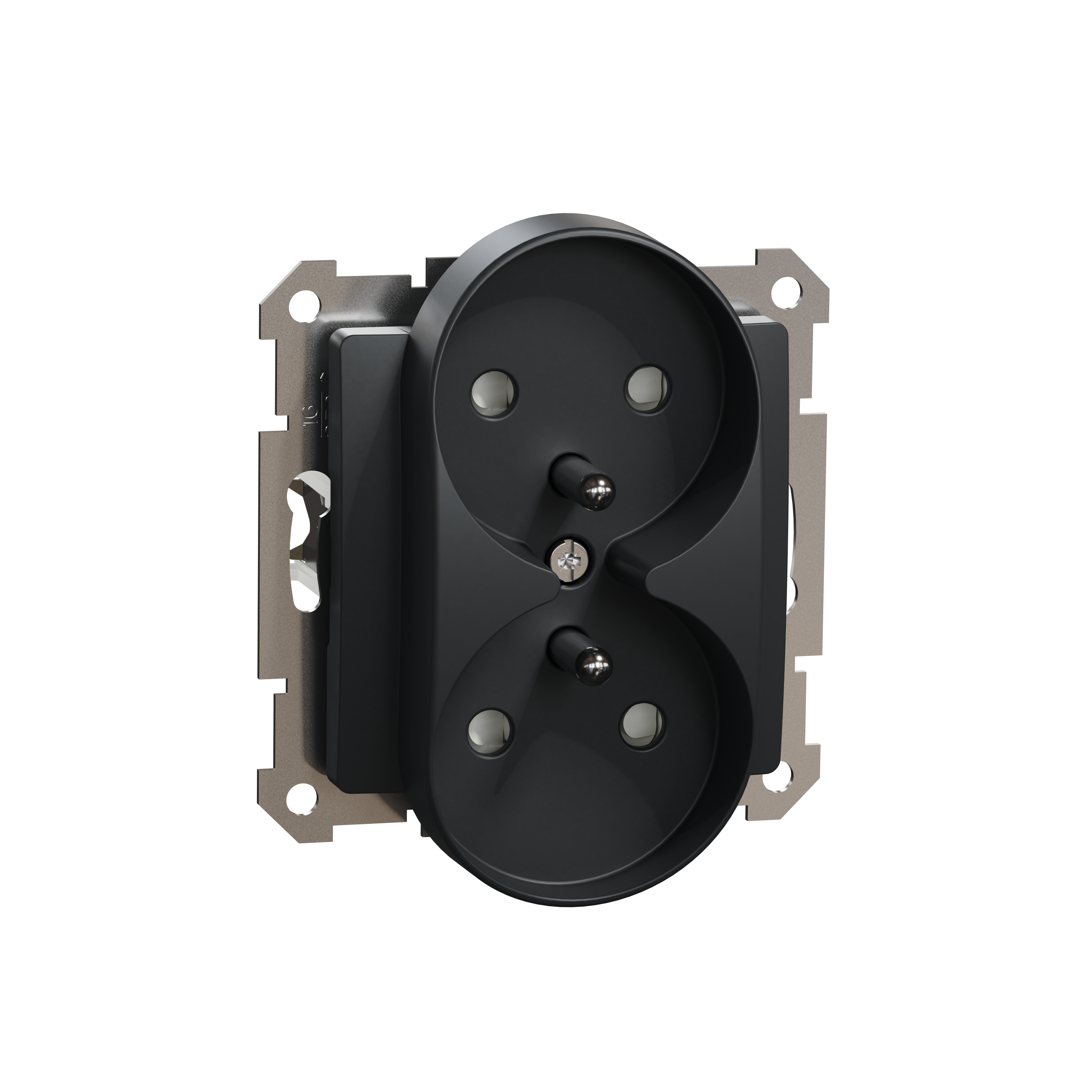 Gniazdo podwójne antracyt SEDNA DESIGN SCHNEIDER ELECTRIC - 2